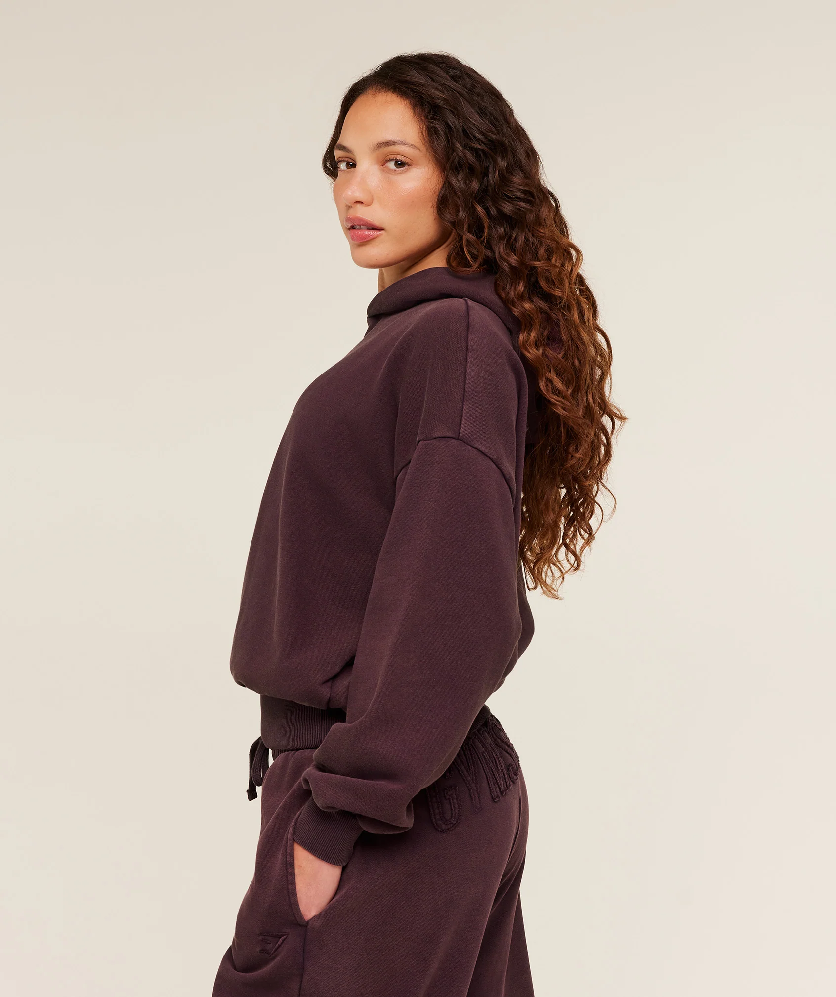 Gymshark Power Washed Oversized Hoodie - Cherry Purple/Acid Wash - Image 4