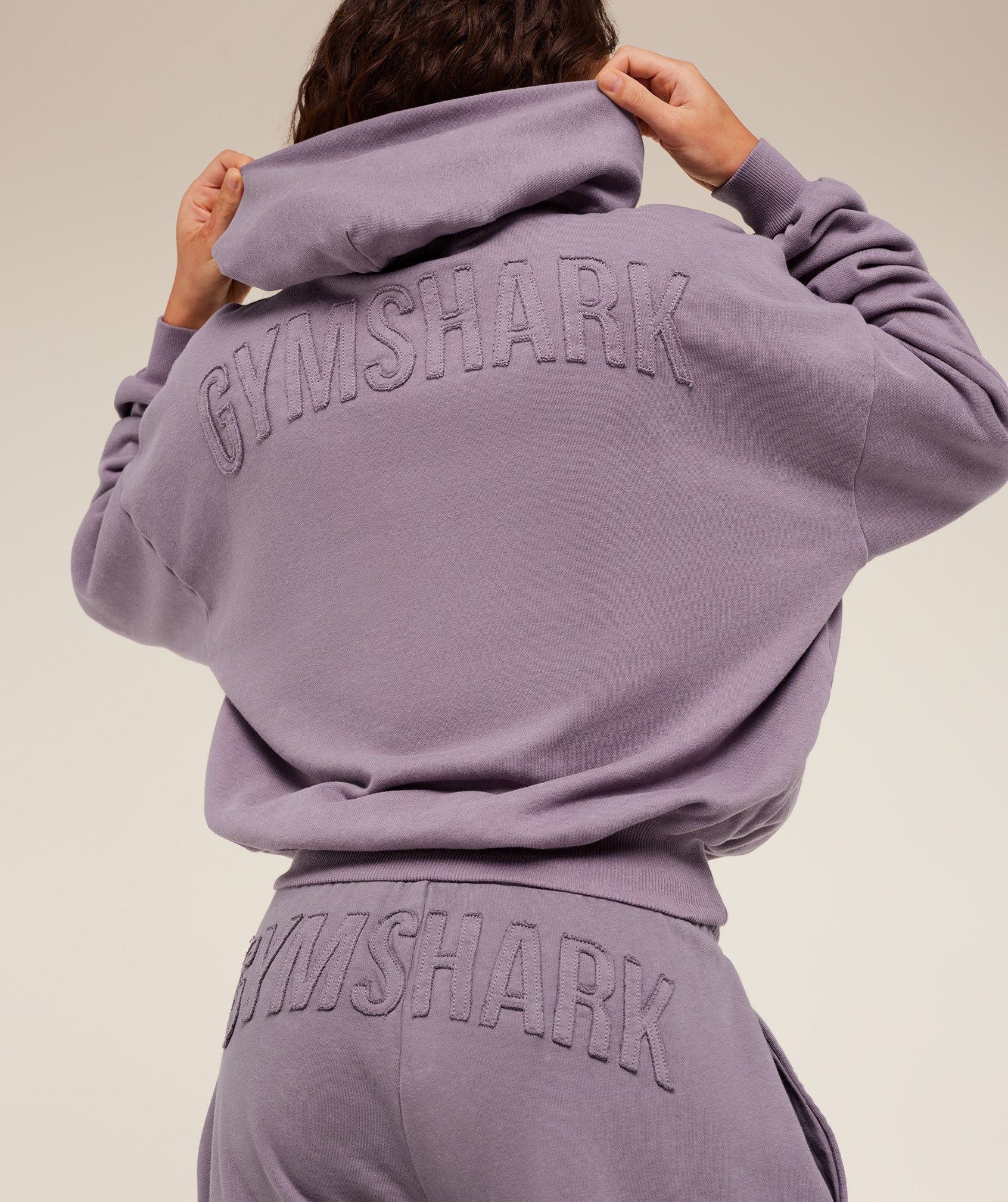 Gymshark Power Washed Oversized Hoodie - Dusk Purple/Acid Wash - Image 2