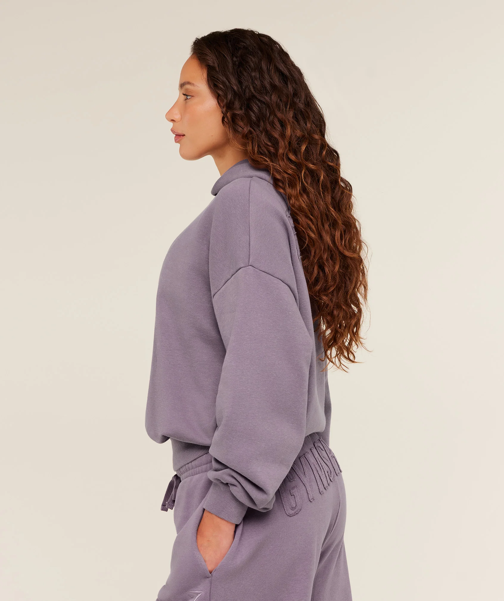 Gymshark Power Washed Oversized Hoodie - Dusk Purple/Acid Wash - Image 4
