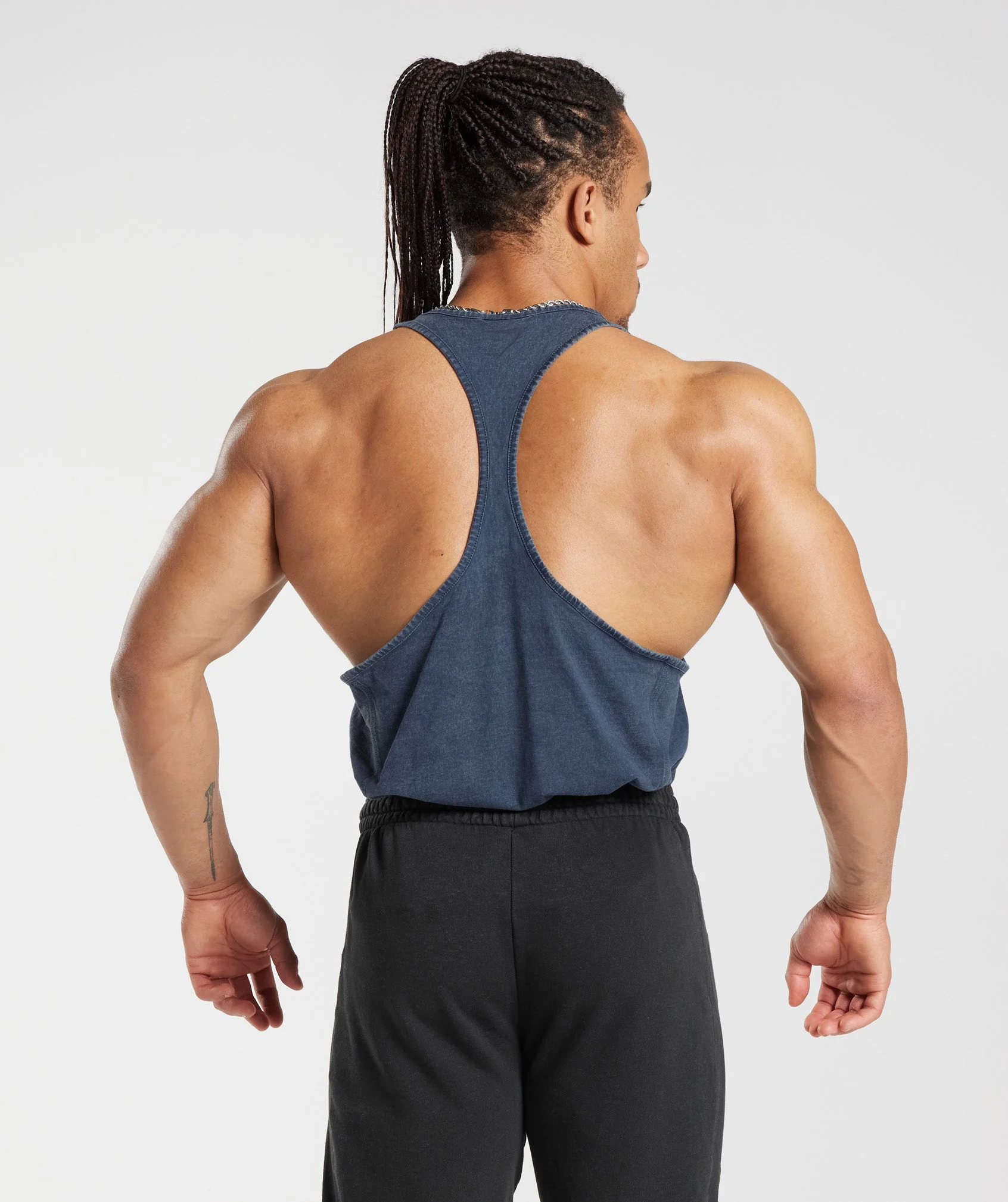 Gymshark Power Washed Stringer - Evening Blue - Image 2