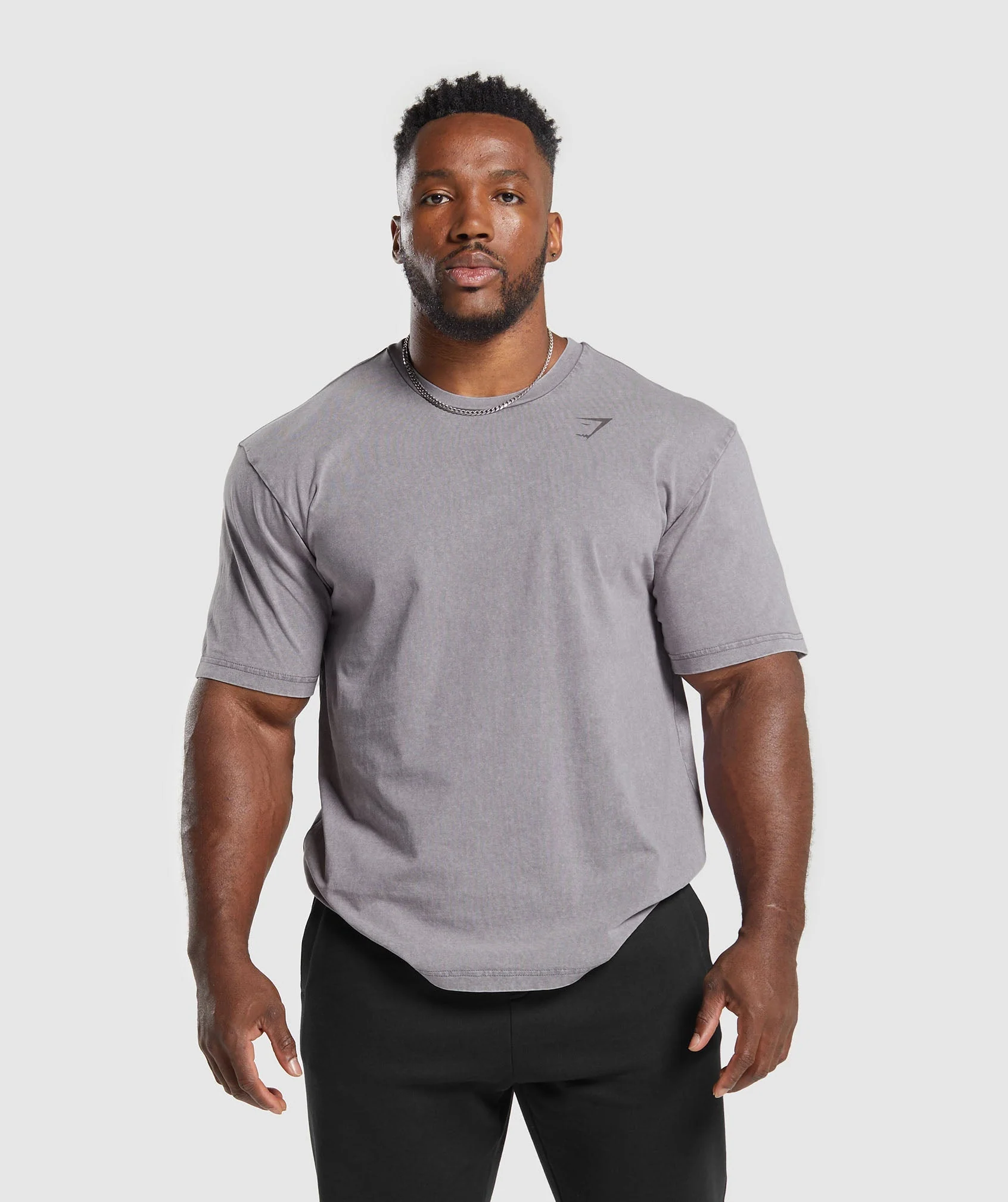 Gymshark Power Washed T-Shirt - Fog Purple - Image 2