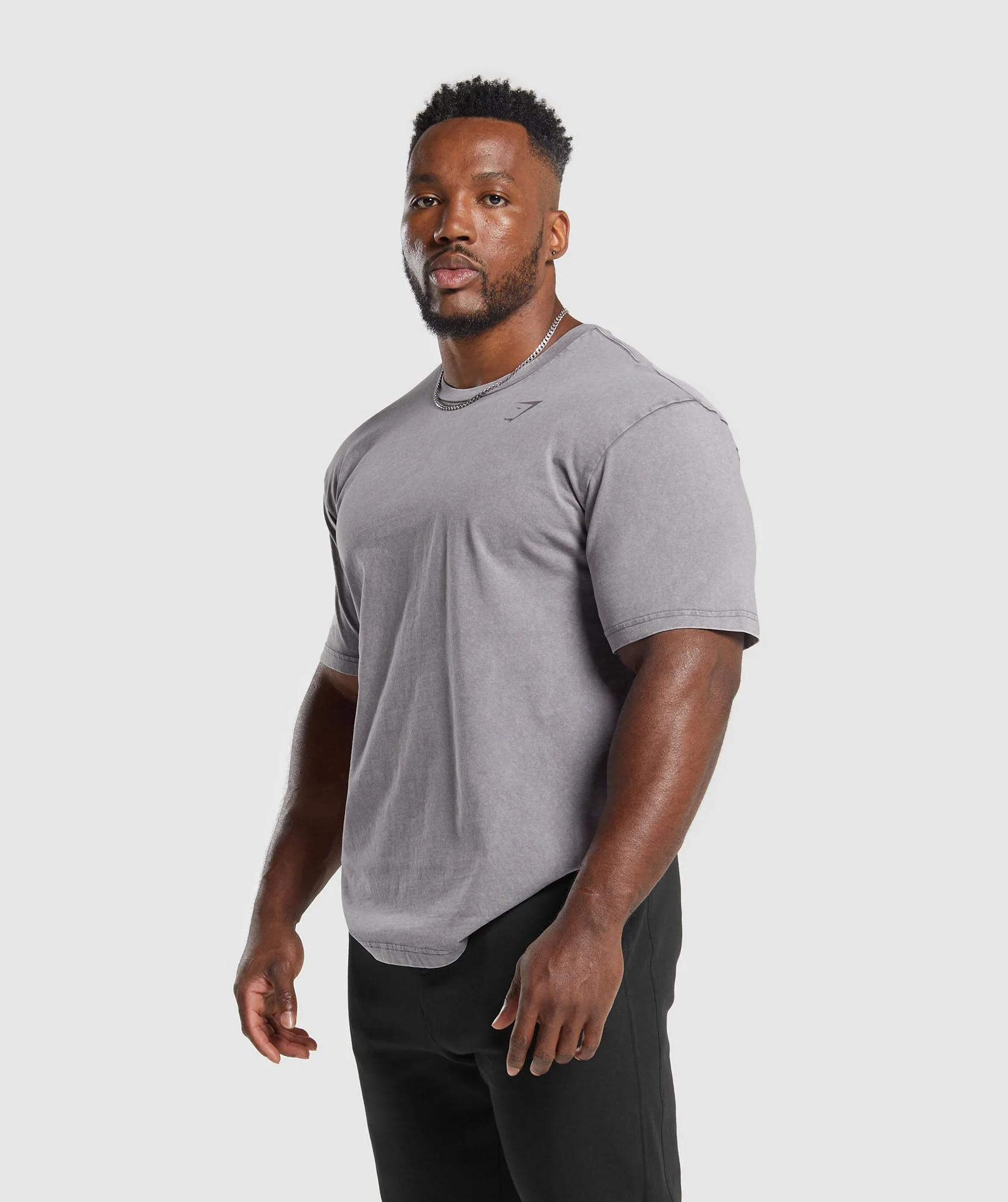 Gymshark Power Washed T-Shirt - Fog Purple - Image 3