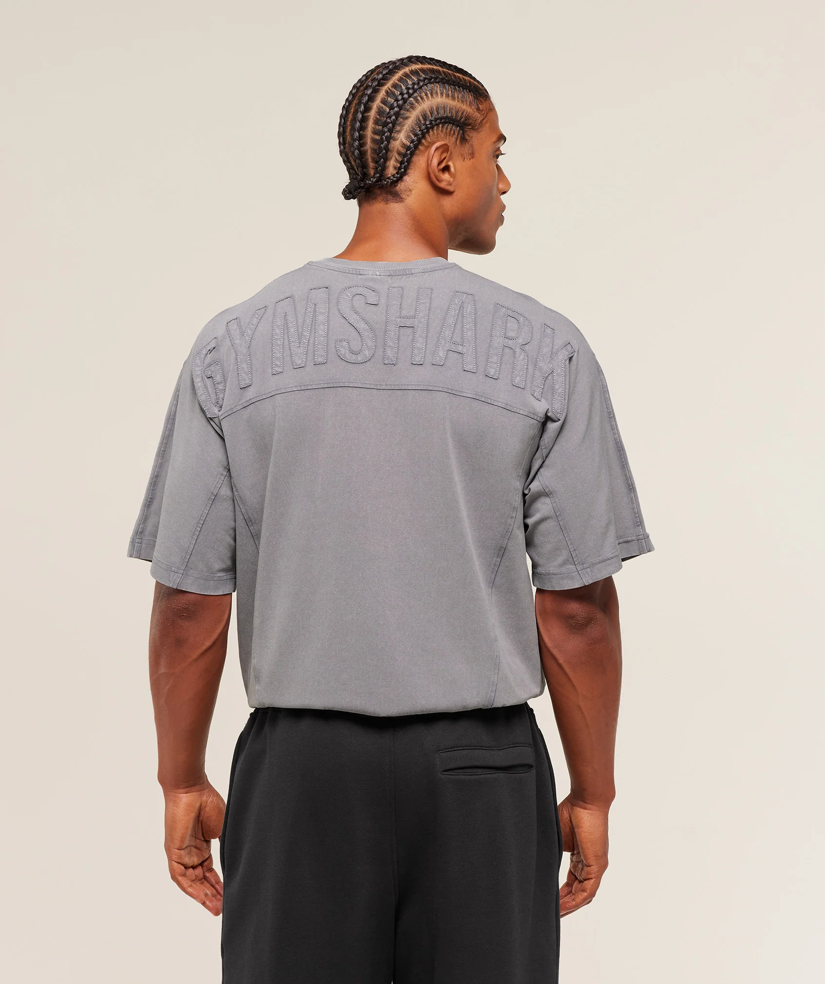 Gymshark Power Washed T-Shirt - GS Medium Grey