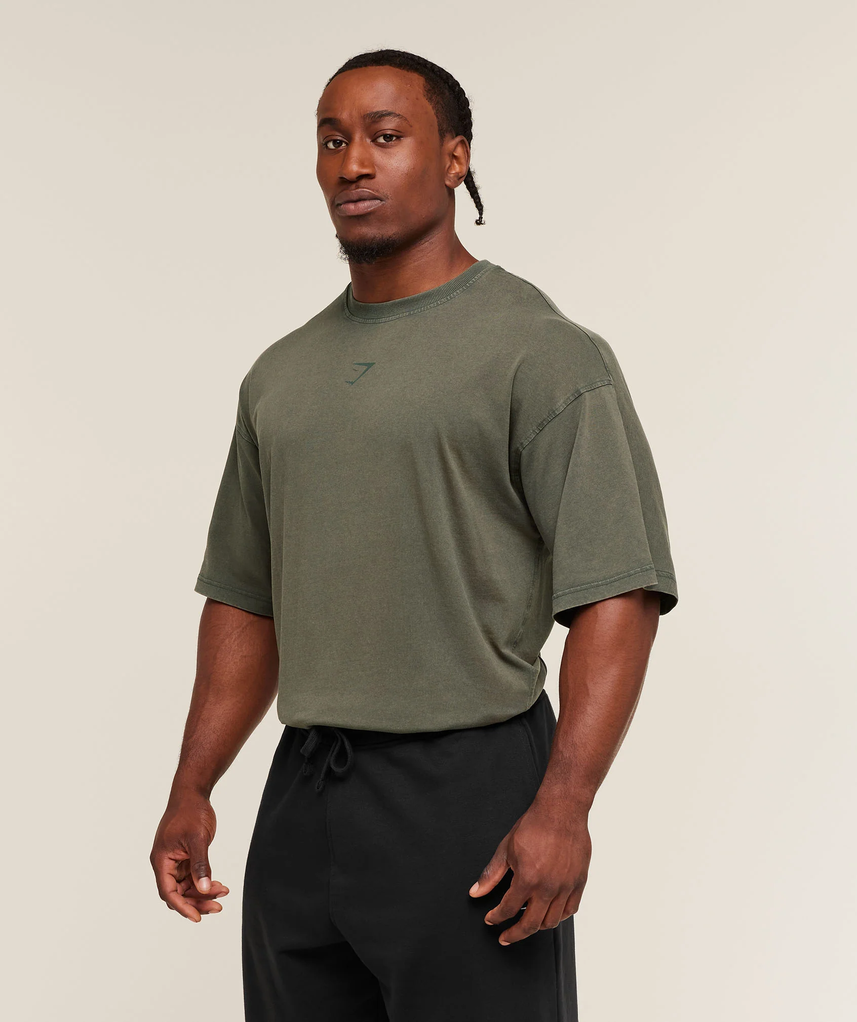Gymshark Power Washed T-Shirt - GS Strength Green - Image 4