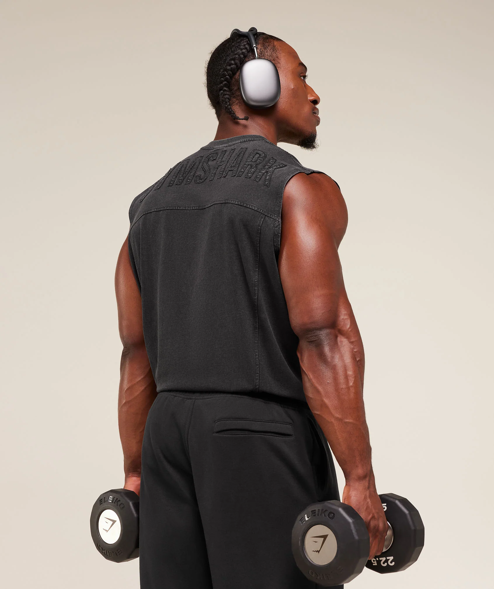 Gymshark Power Washed Tank - GS Black - Image 9