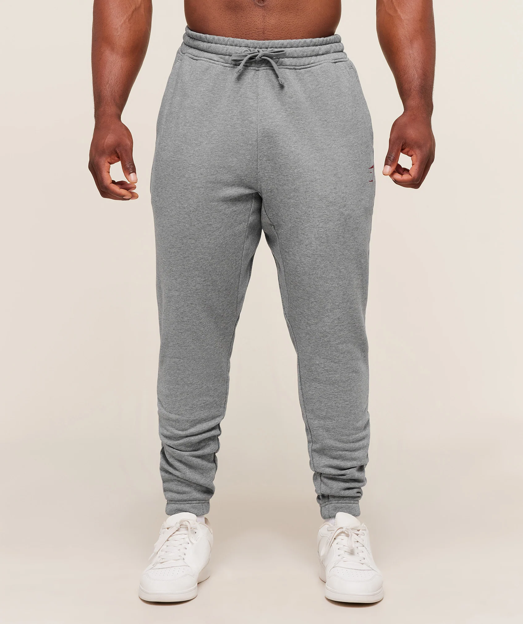Gymshark Power Wordmark Joggers - Charcoal Core Marl - Image 2