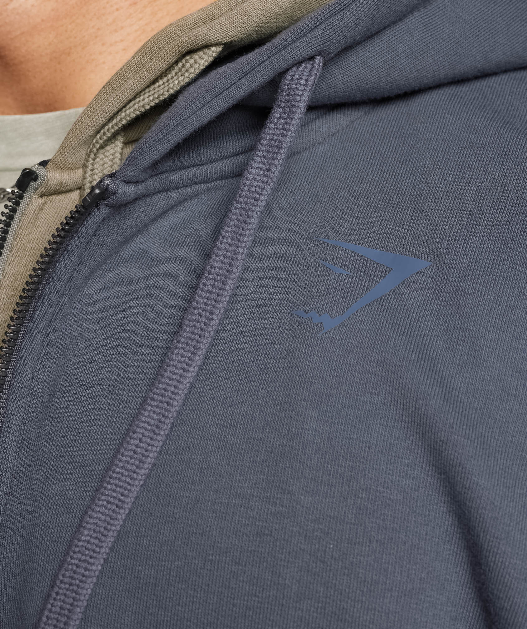 Gymshark Power Zip Hoodie - Cosmic Grey - Image 3