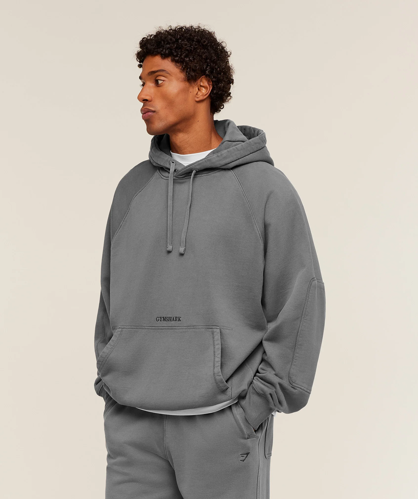 Gymshark Premium Heavyweight Hoodie - Pitch Grey - Image 3