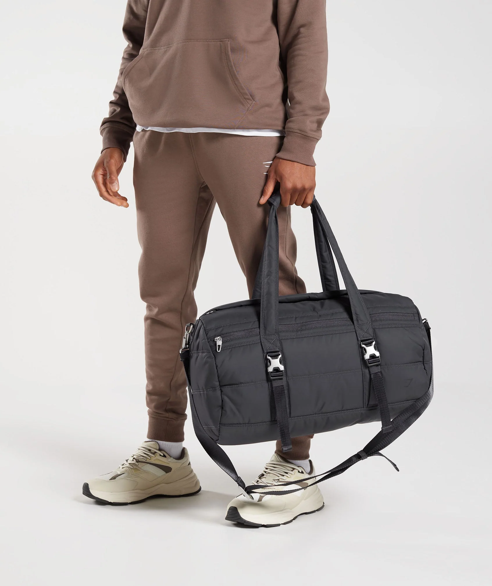 Gymshark Premium Lifestyle Barrel Bag - Onyx Grey - Image 6