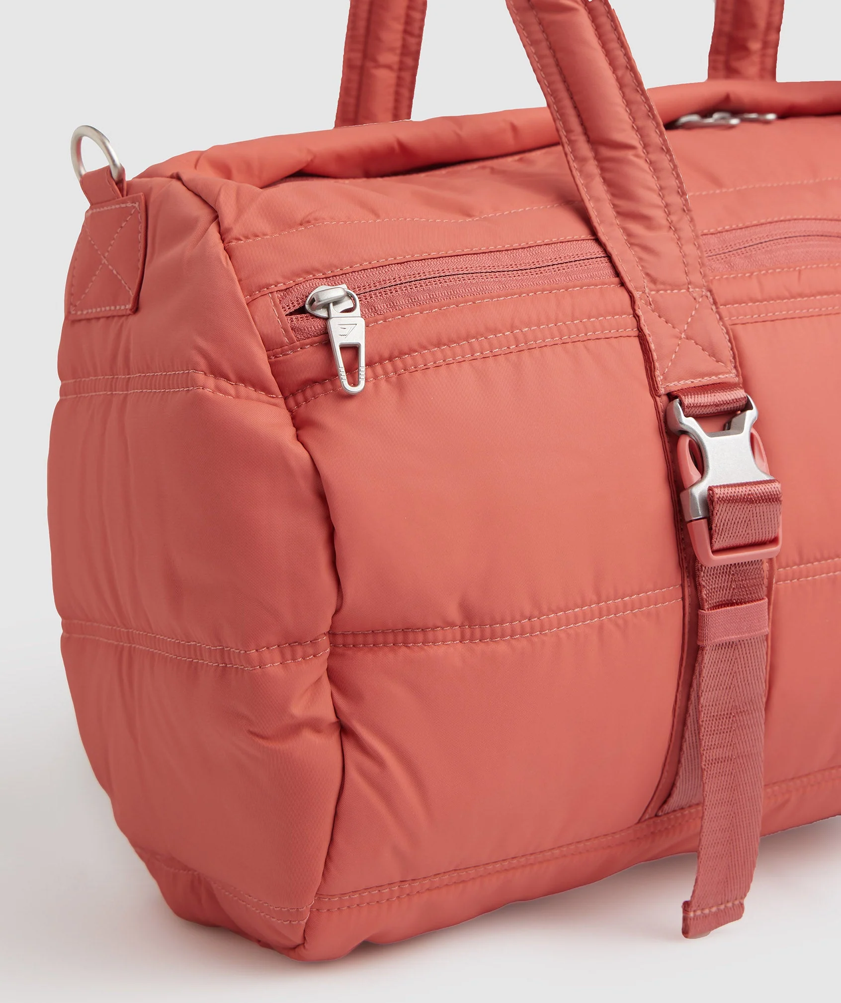 Gymshark Premium Lifestyle Barrel Bag - Terracotta Pink - Image 2