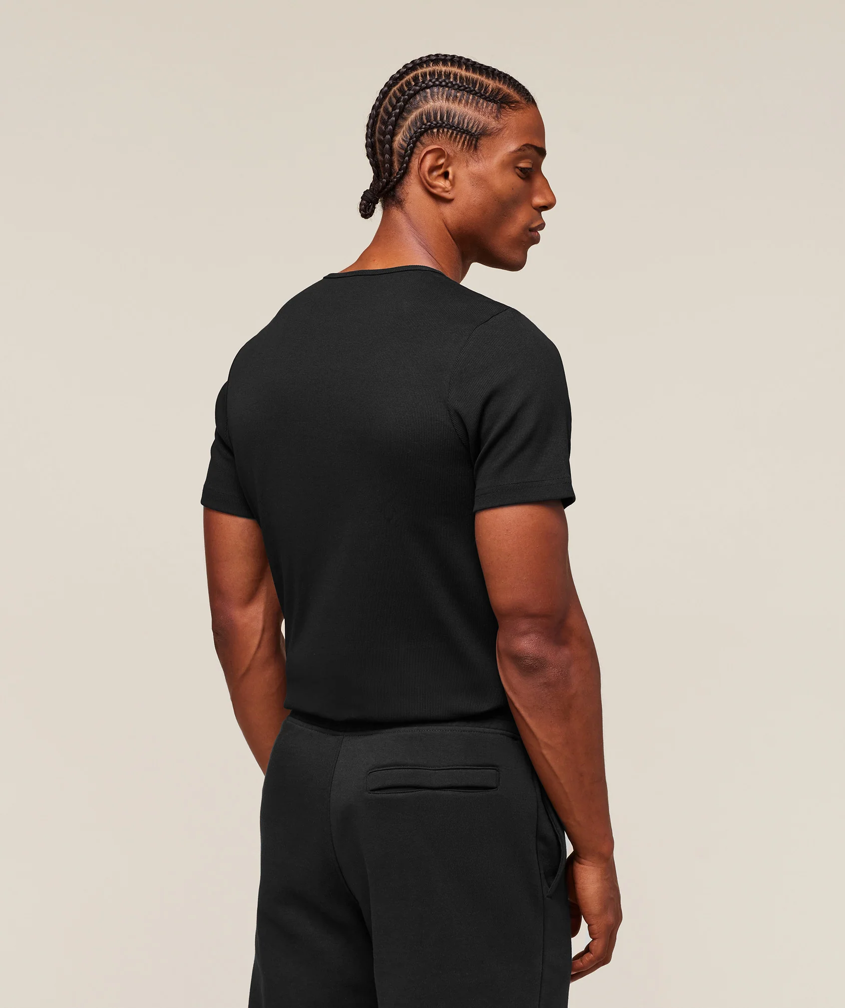 Gymshark Premium Ribbed T-Shirt - Black - Image 2