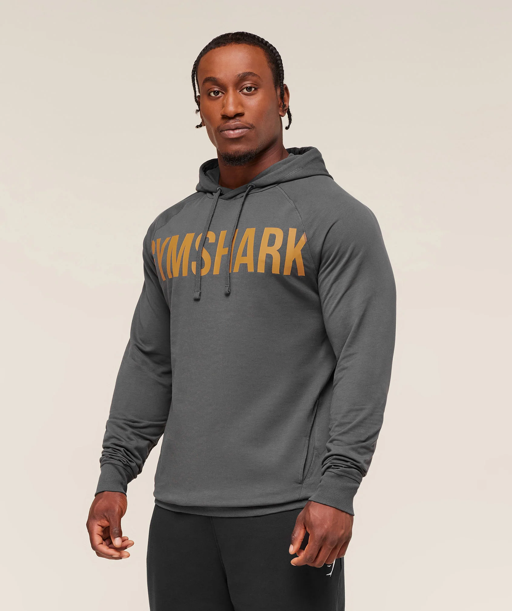 Gymshark Prime Hoodie - Onyx Grey/Antique Gold - Image 2