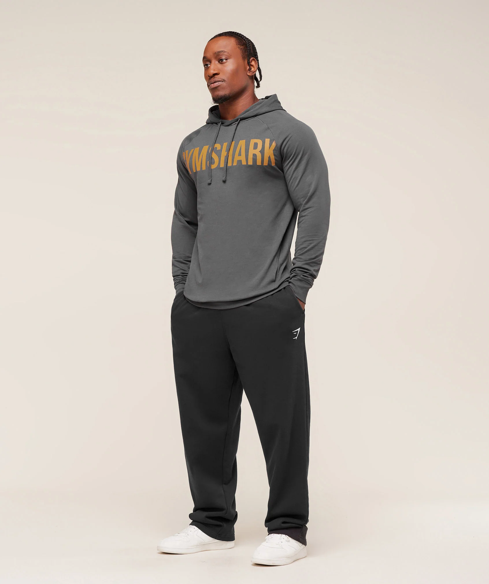 Gymshark Prime Hoodie - Onyx Grey/Antique Gold - Image 5