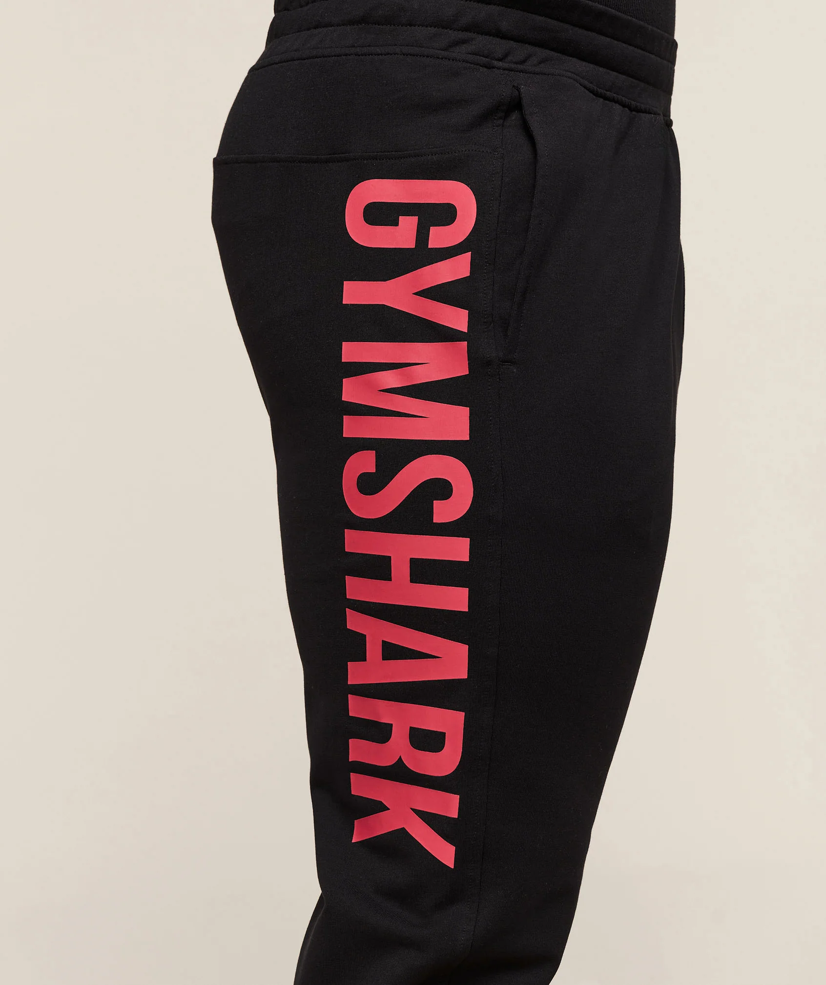 Gymshark Prime Joggers - Black/Vivid Red - Image 5
