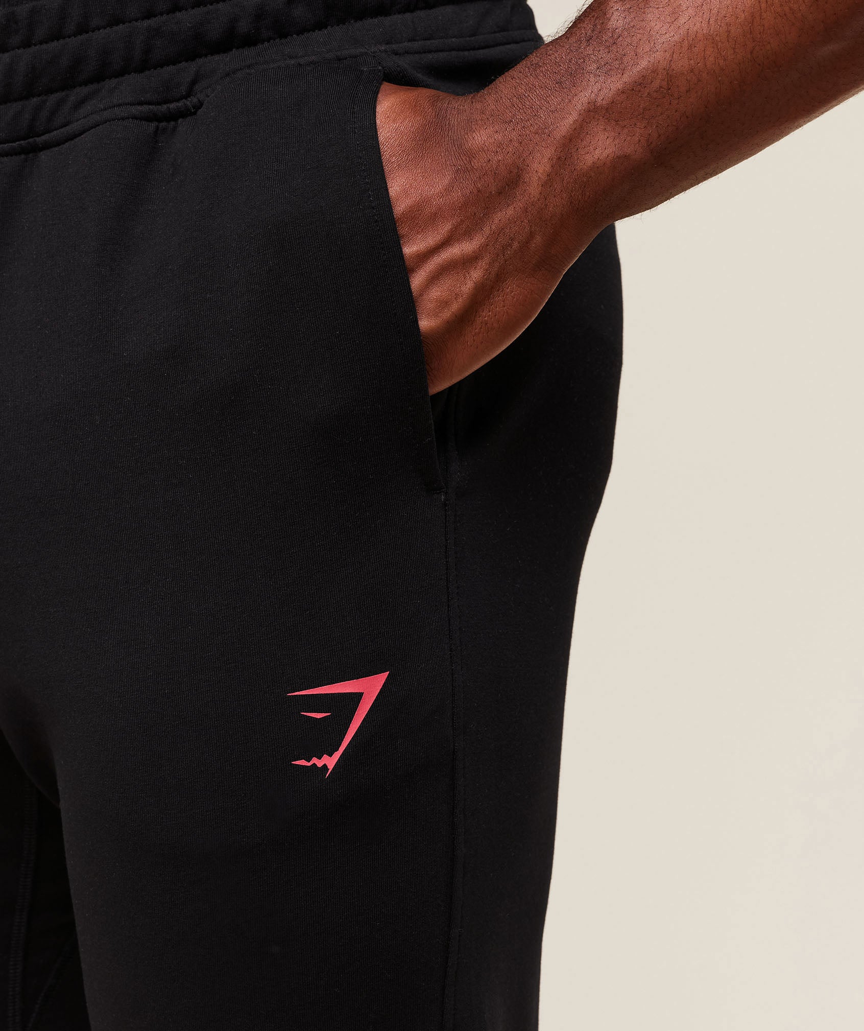 Gymshark Prime Joggers - Black/Vivid Red - Image 6