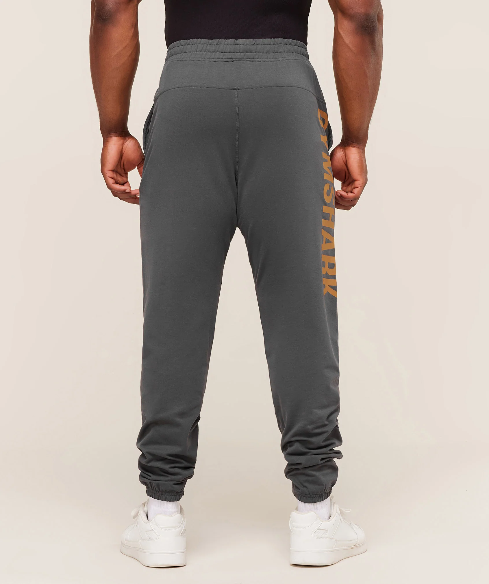 Gymshark Prime Joggers - Grey/Antique Gold - Image 3