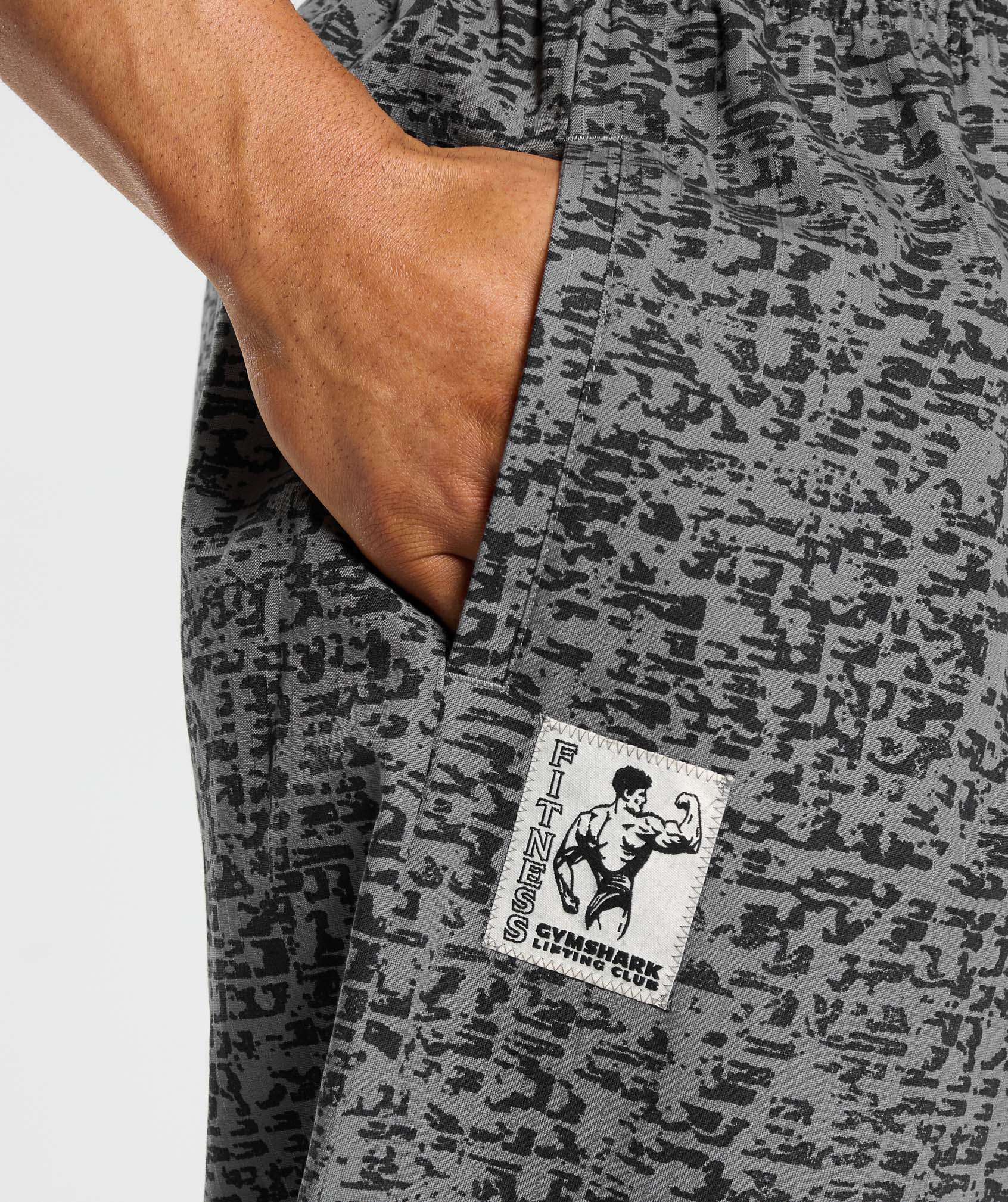 Gymshark Printed Pumper Pants - Pitch Grey - Image 5