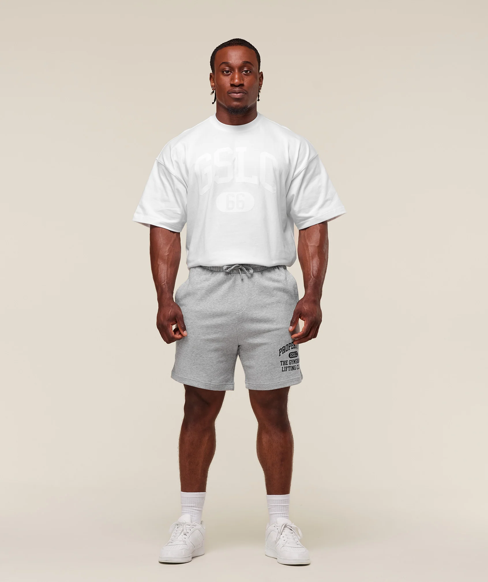 Gymshark Property Of 7" Shorts - Light Grey Core Marl - Image 8