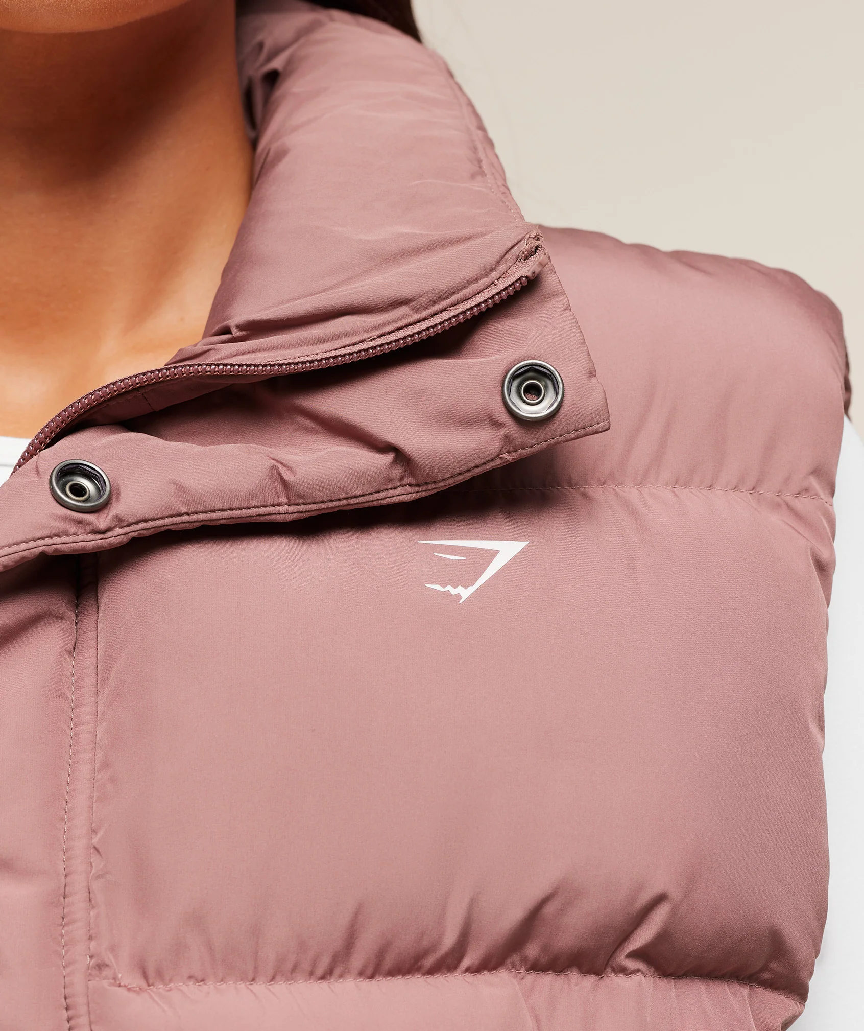 Gymshark Puffer Vest - Brick Brown - Image 6