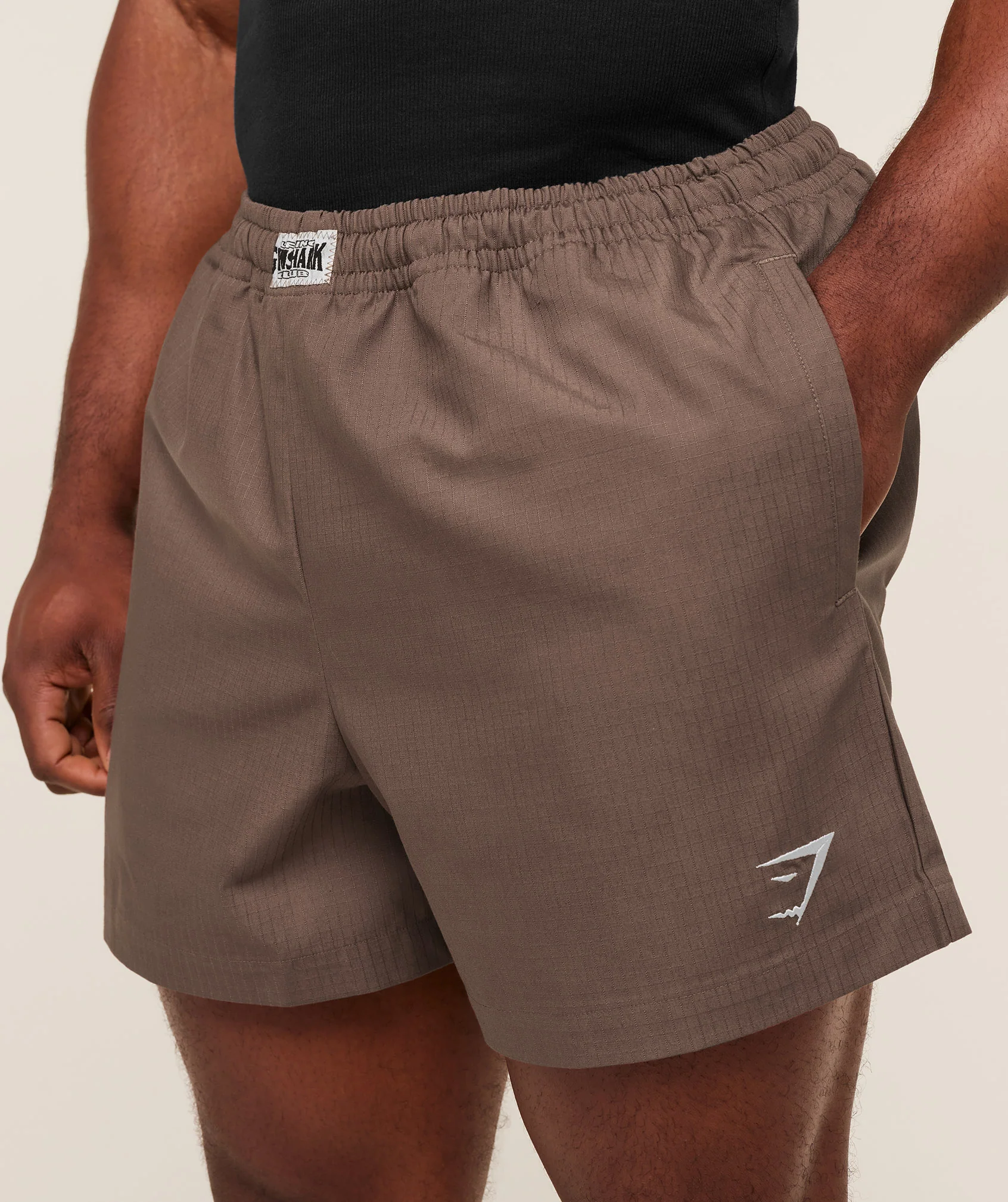 Gymshark Pumper Shorts 5" - Soft Brown - Image 4