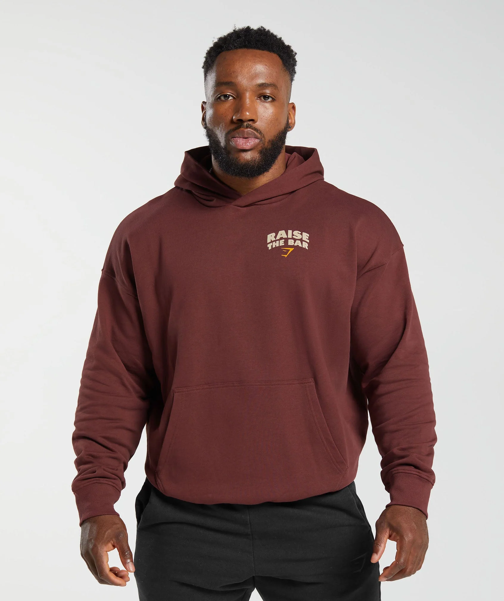 Gymshark Raise the Bar Hoodie - Burgundy Brown - Image 2