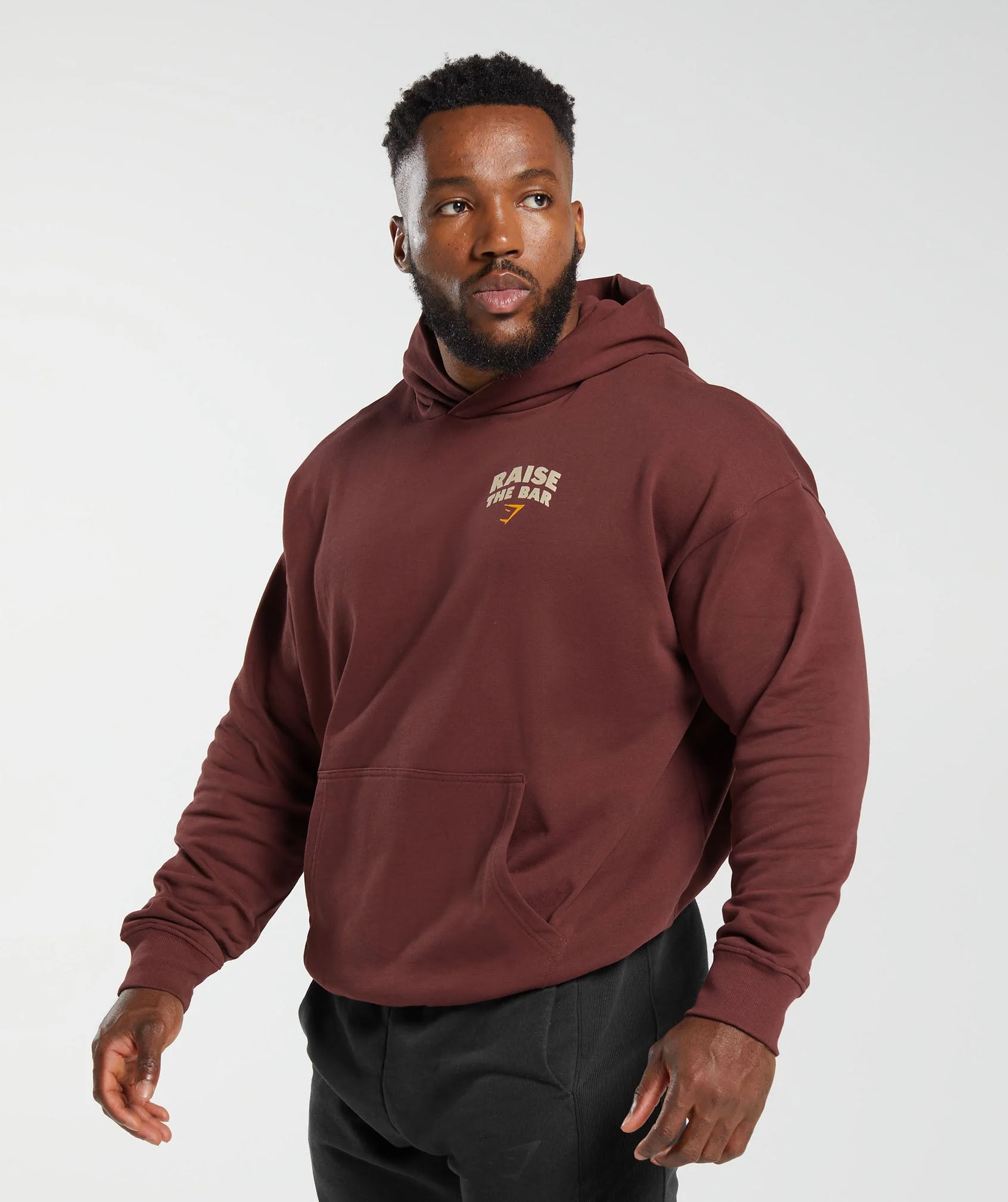 Gymshark Raise the Bar Hoodie - Burgundy Brown - Image 3