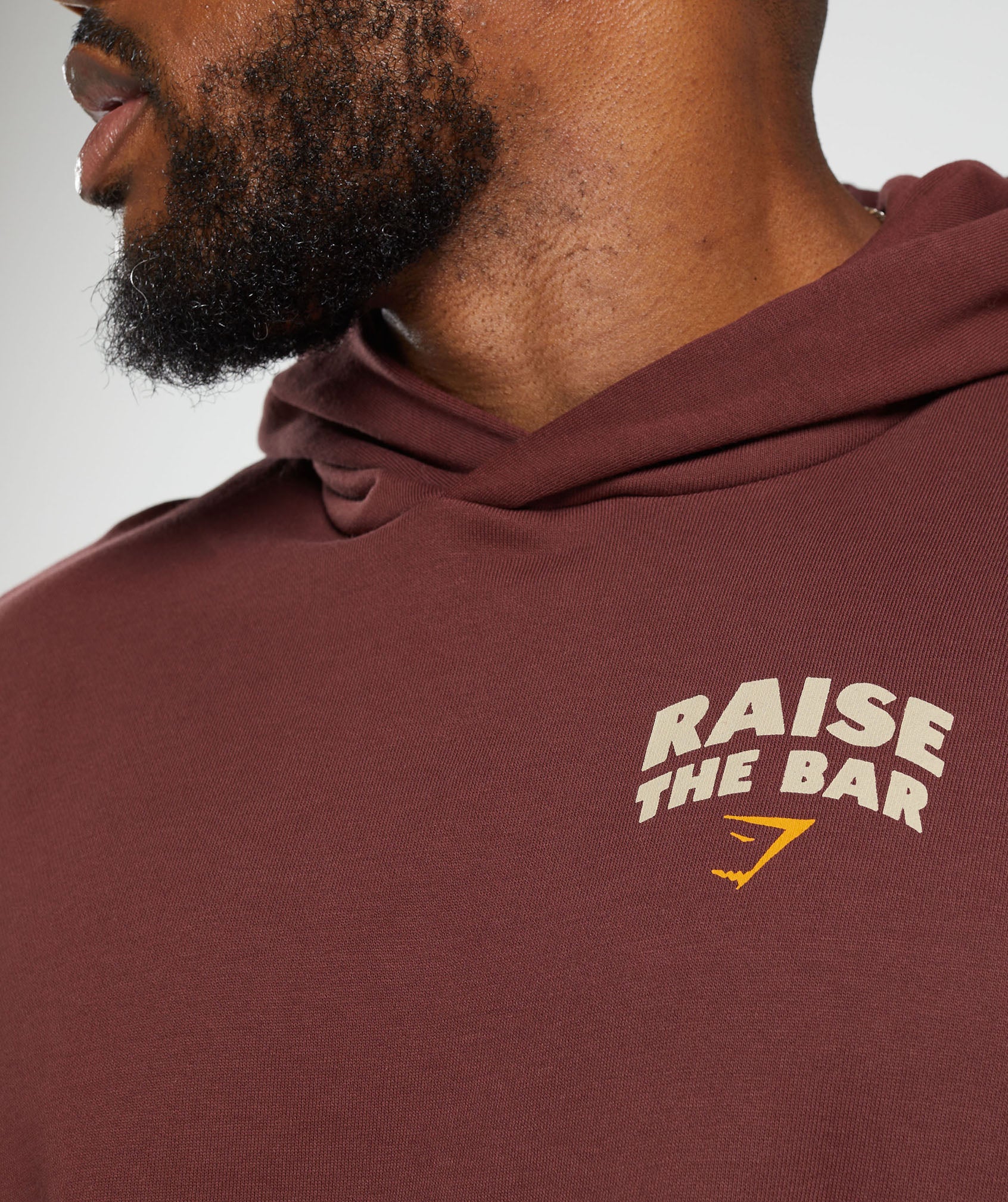 Gymshark Raise the Bar Hoodie - Burgundy Brown - Image 5
