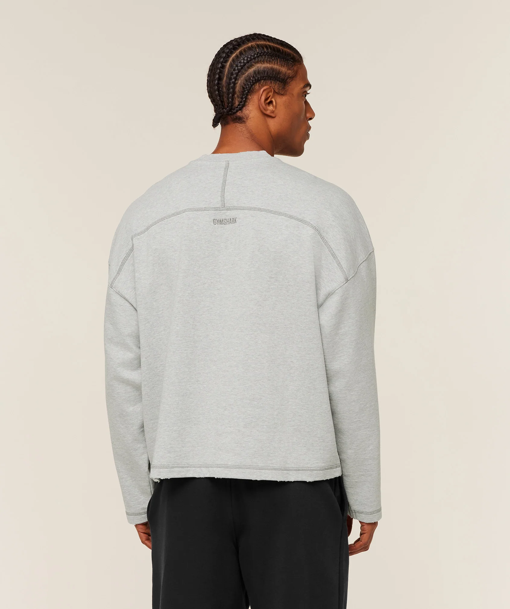 Gymshark Re-Rack Crew Neck Pullover - Bros Soft Grey Marl - Image 2