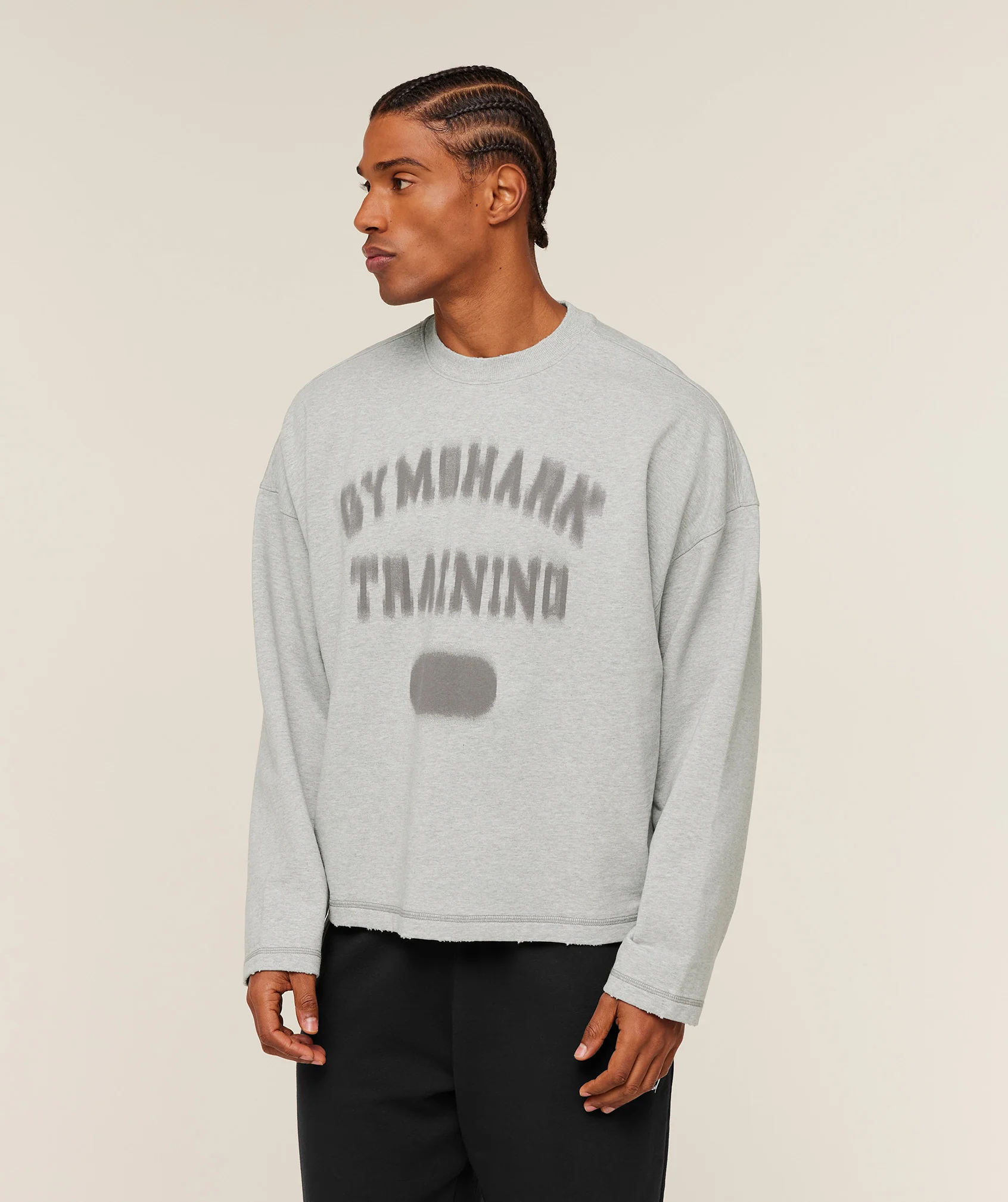 Gymshark Re-Rack Crew Neck Pullover - Bros Soft Grey Marl - Image 3