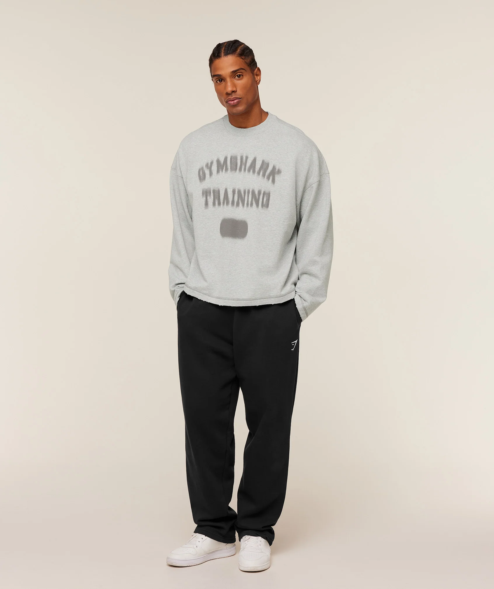 Gymshark Re-Rack Crew Neck Pullover - Bros Soft Grey Marl - Image 4