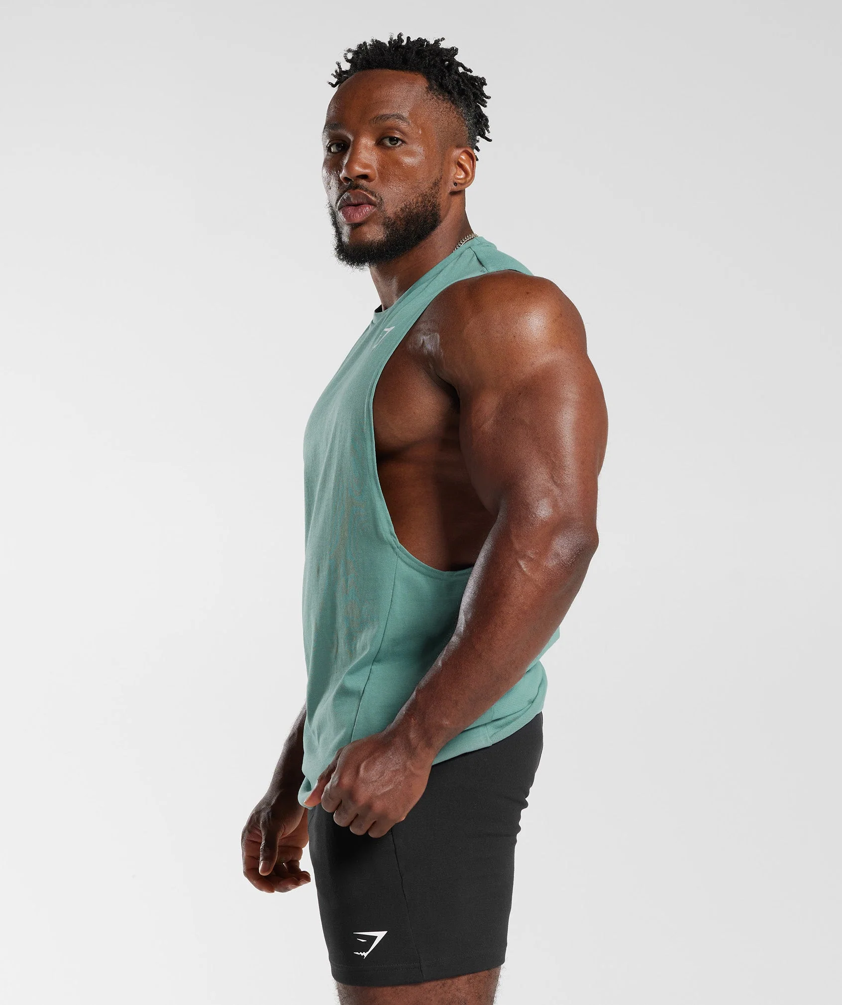 Gymshark React Drop Arm Tank - Ink Teal - Image 3