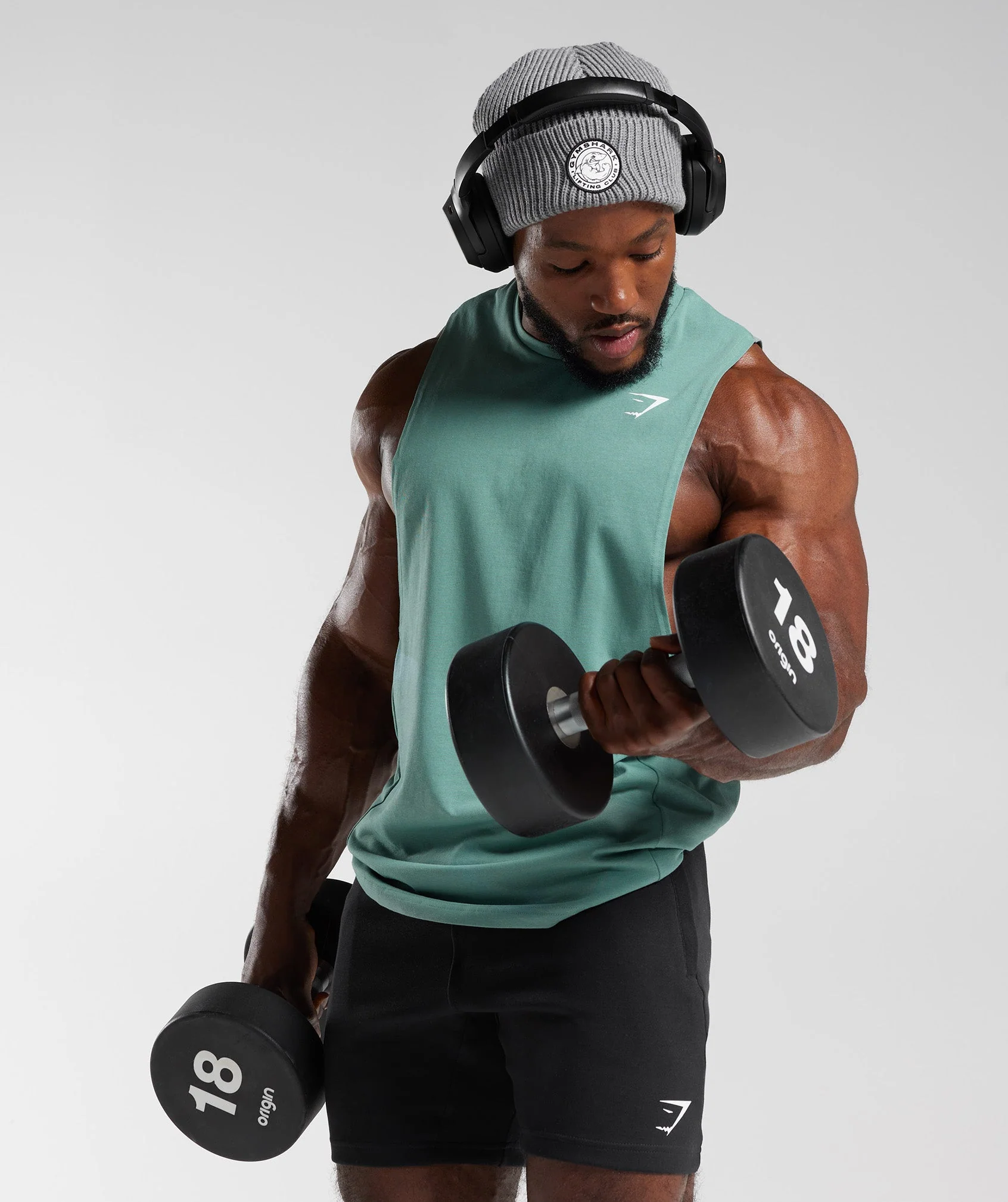 Gymshark React Drop Arm Tank - Ink Teal - Image 5