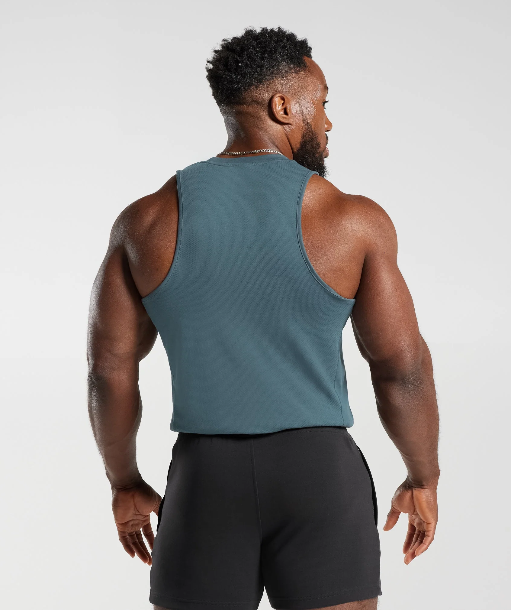 Gymshark React Tank - Denim Teal - Image 2