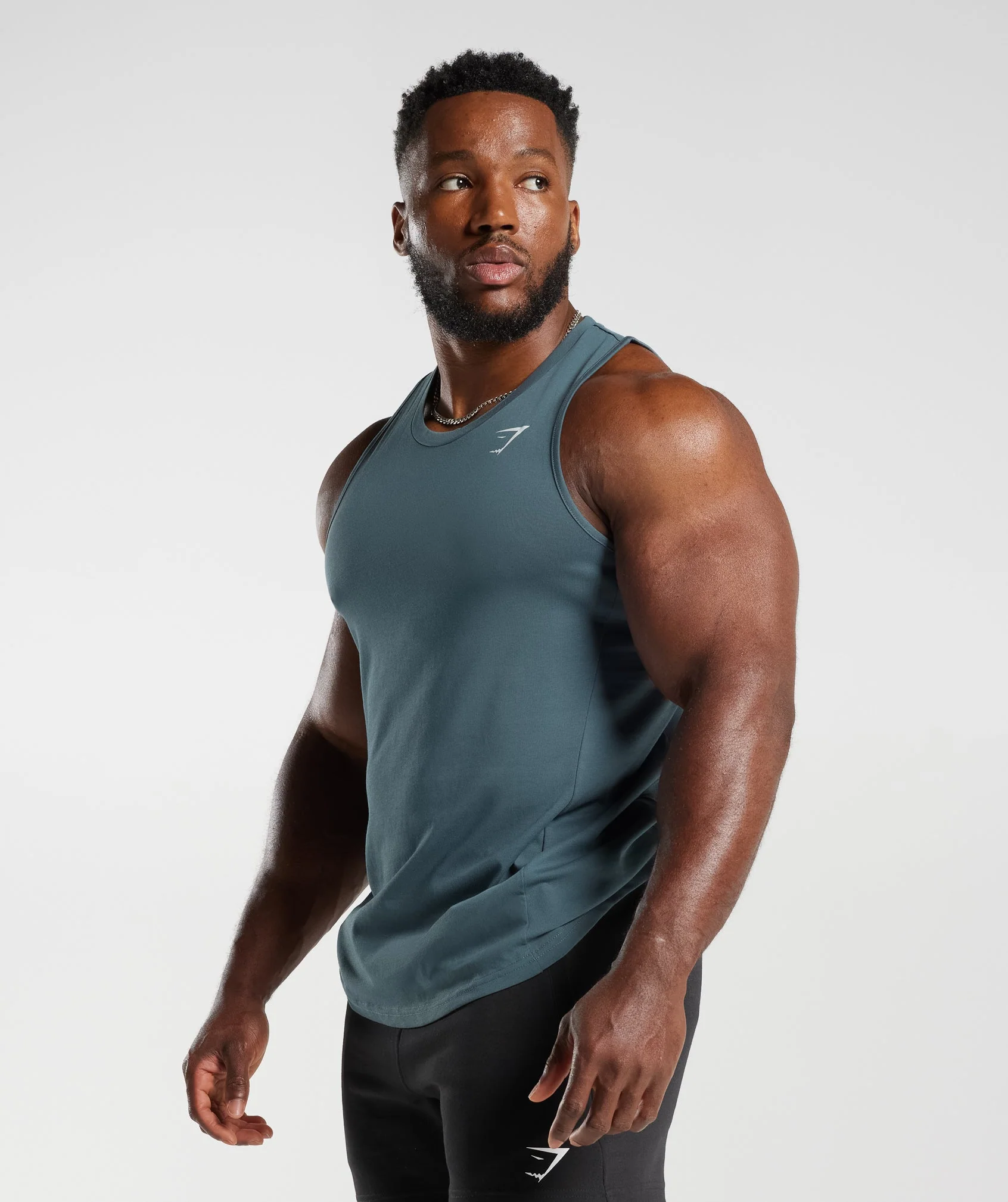 Gymshark React Tank - Denim Teal - Image 3