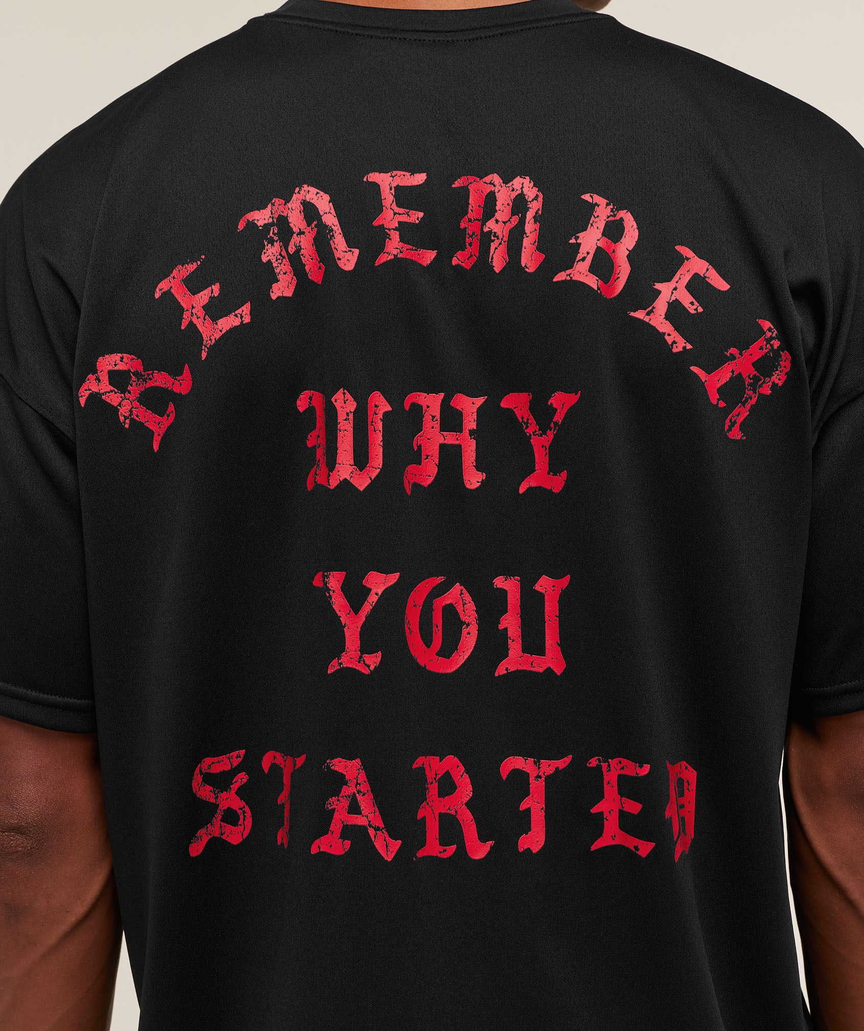 Gymshark Remember Why You Started T-Shirt - Black - Image 4