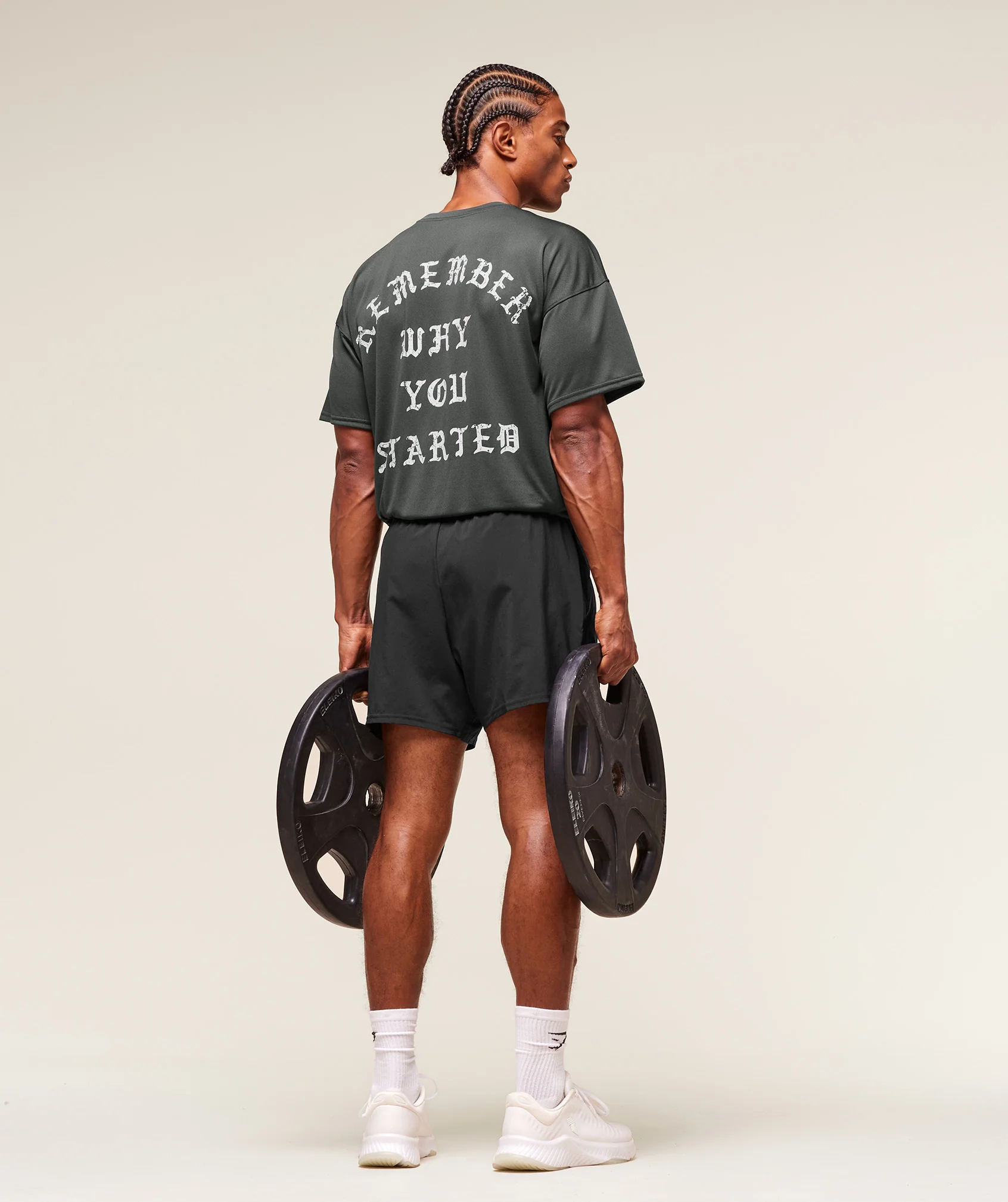 Gymshark Remember Why You Started T-Shirt - Asphalt Grey - Image 4