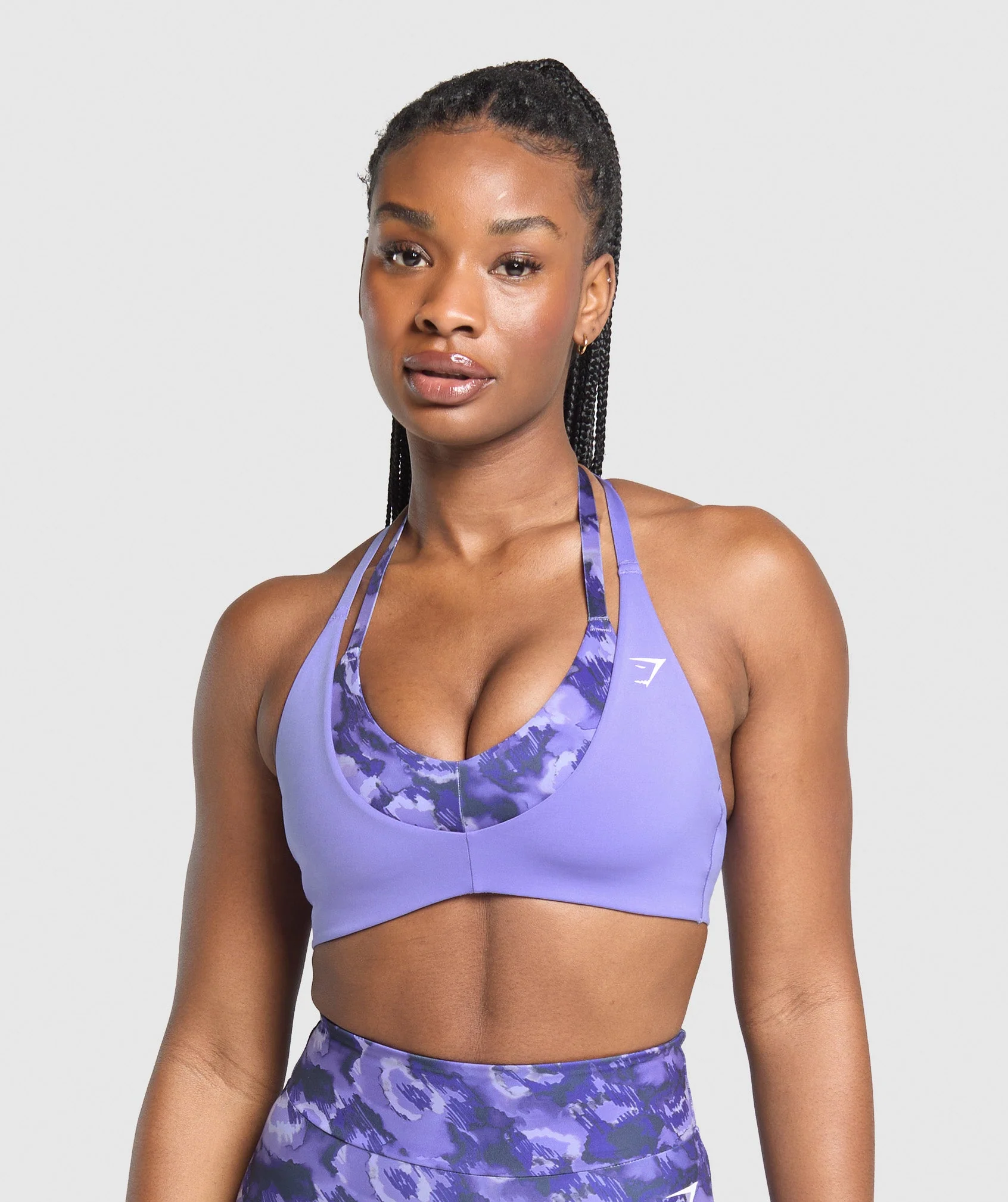 Gymshark Reps T Back Sports bRa - Record Purple/Fresh Lilac