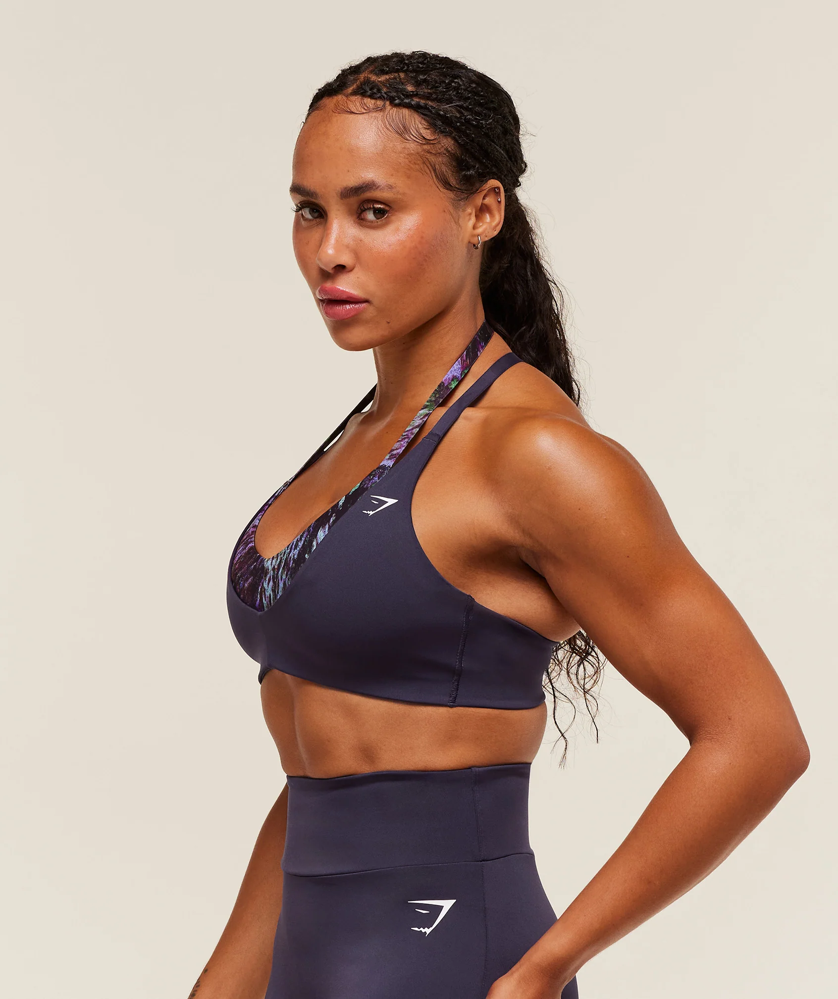 Gymshark Reps T Back Sports bRa - Midnight Purple/Morning Blue - Image 3