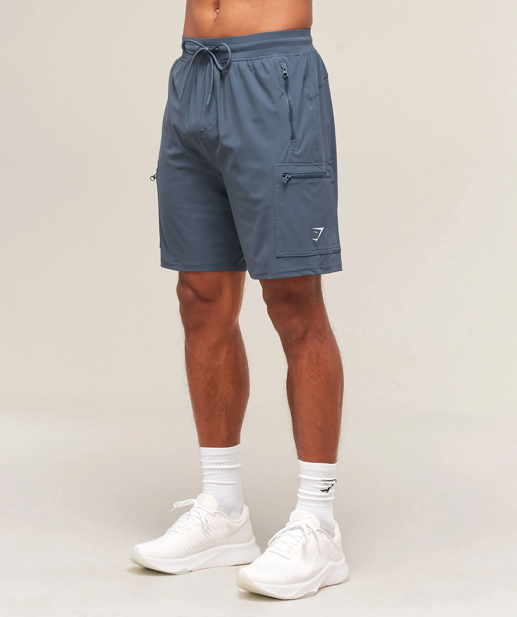 Gymshark Rest Day 6" Cargo Shorts - Titanium Blue