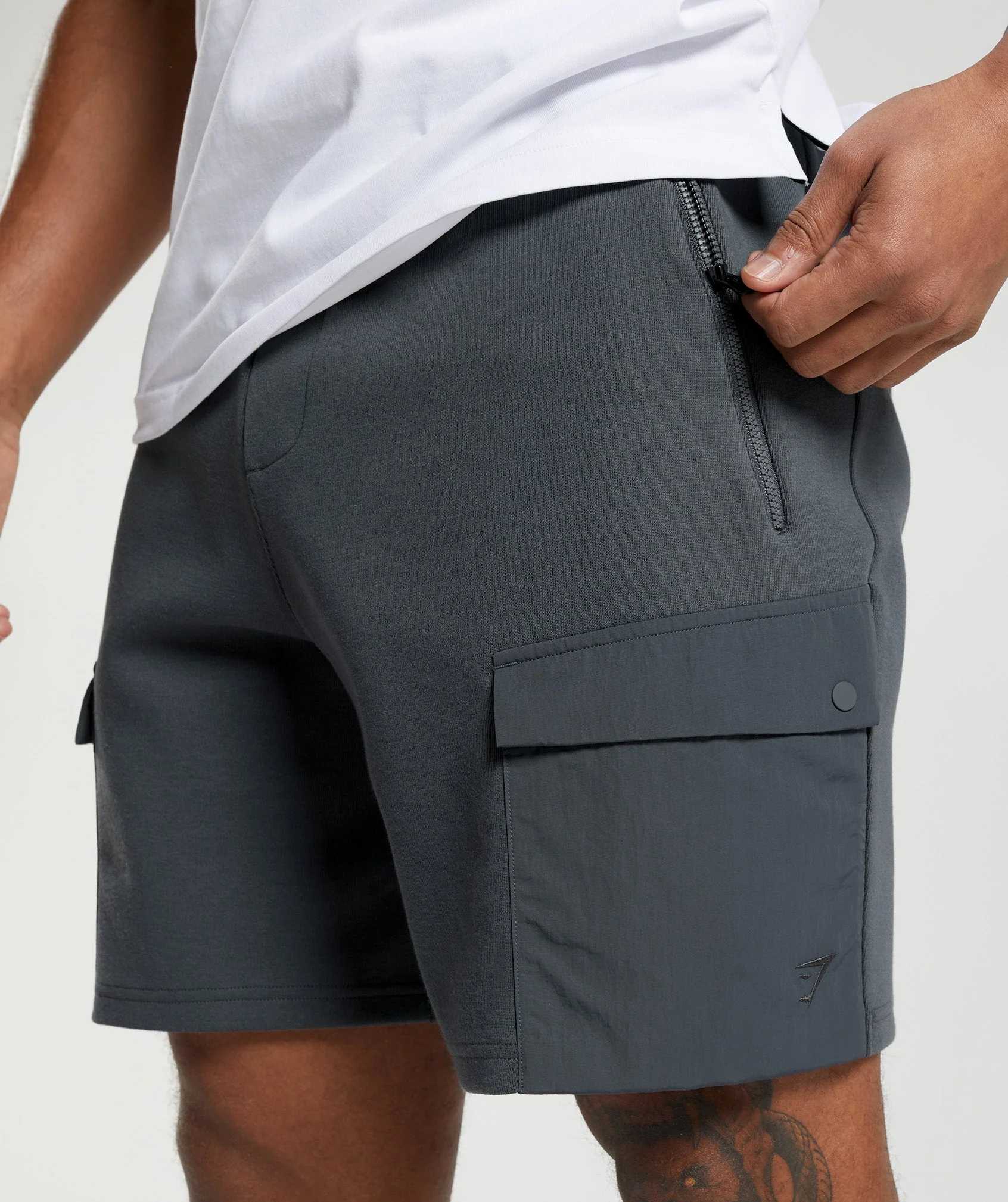 Gymshark Rest Day Commute Shorts - Cosmic Grey - Image 5