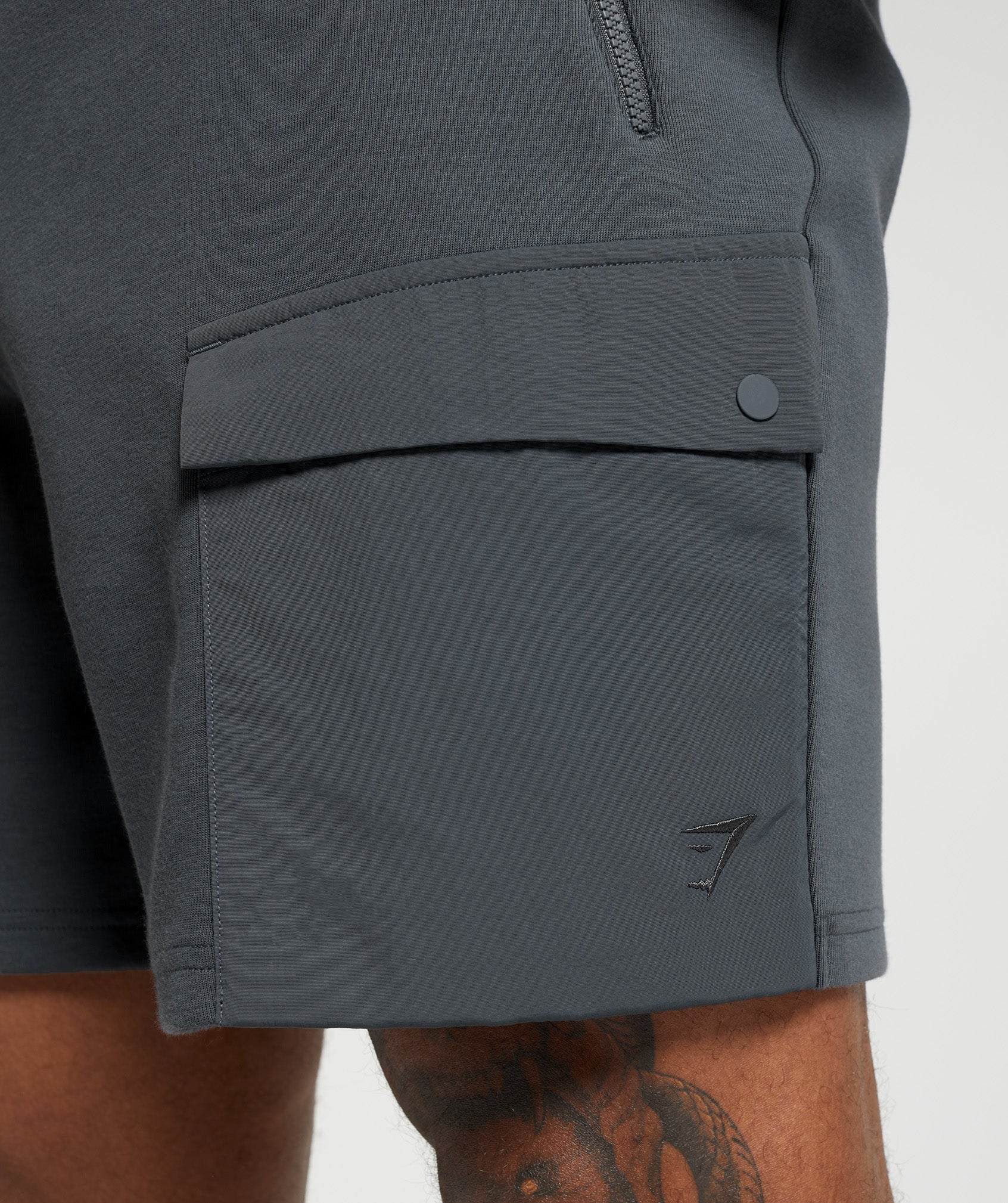 Gymshark Rest Day Commute Shorts - Cosmic Grey - Image 6