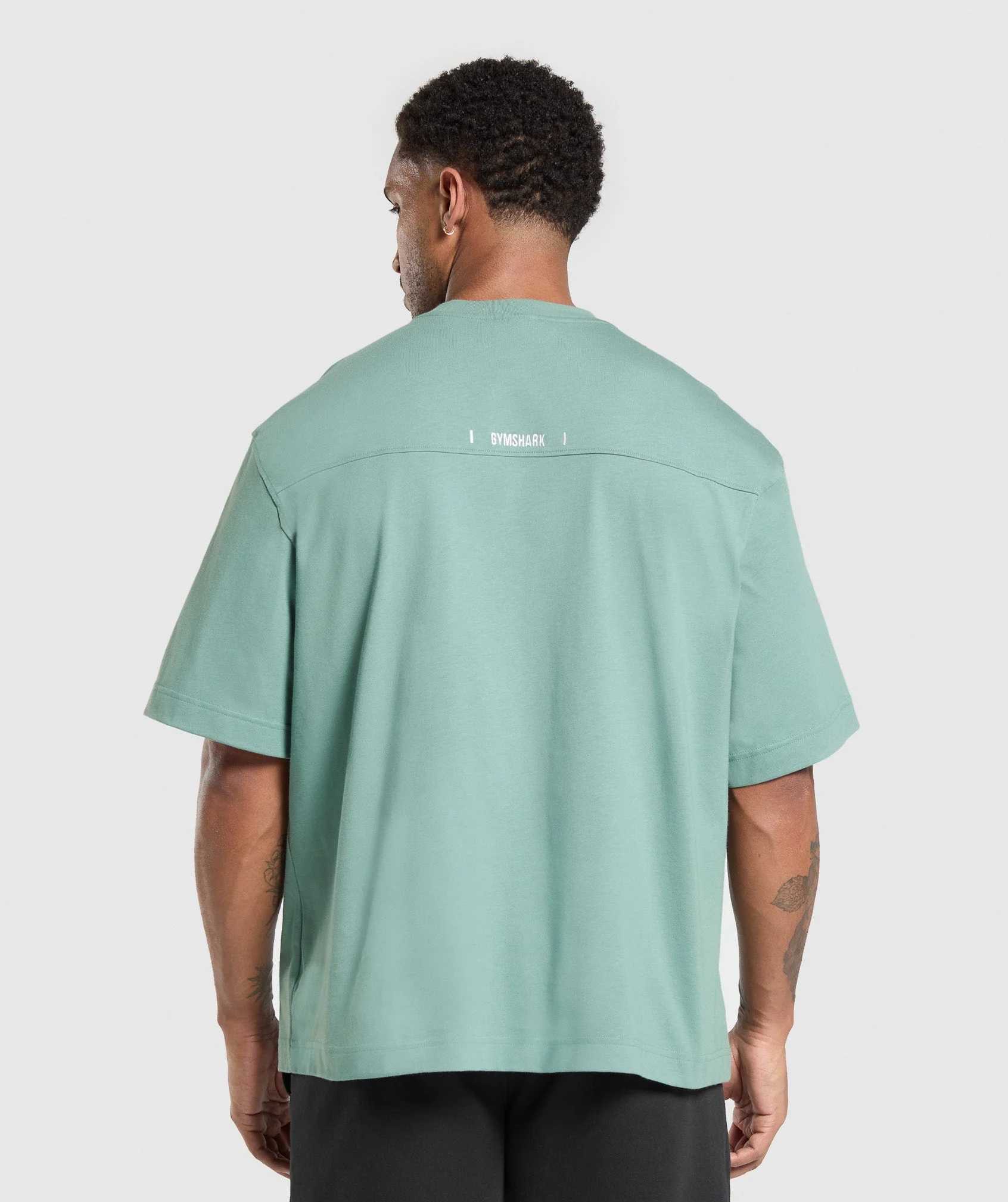 Gymshark Rest Day Essentials Boxy T-Shirt - Celeste Blue - Image 2