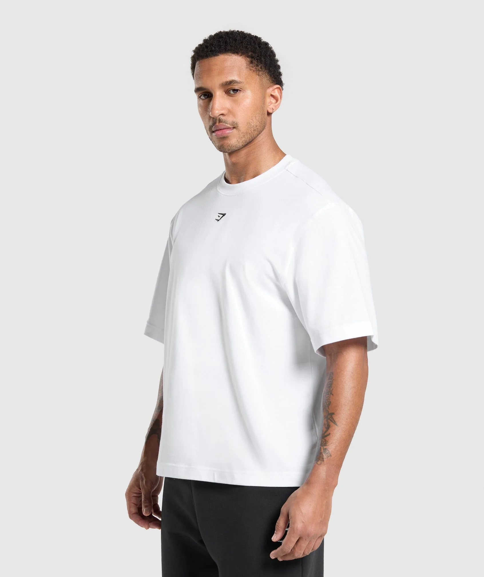Gymshark Rest Day Essentials Boxy T-Shirt - White - Image 3