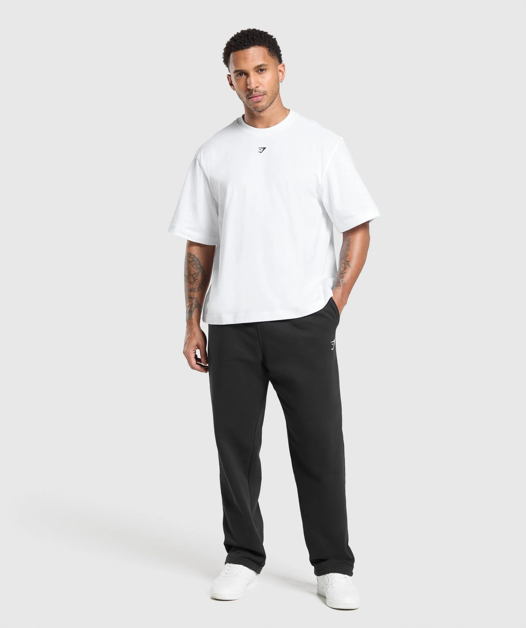 Gymshark Rest Day Essentials Boxy T-Shirt - White - Image 5