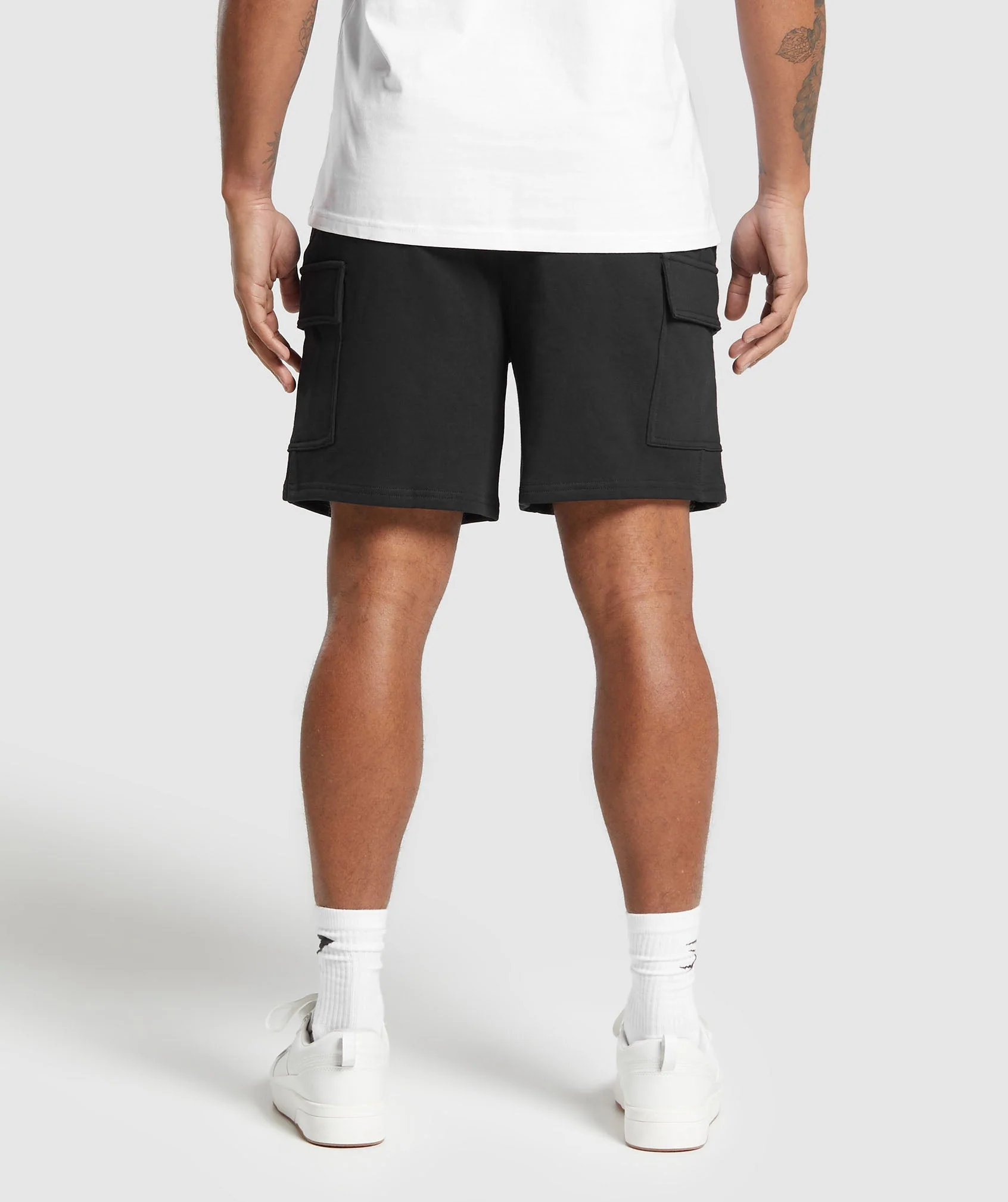 Gymshark Rest Day Essentials Cargo 7" Shorts - Black - Image 2