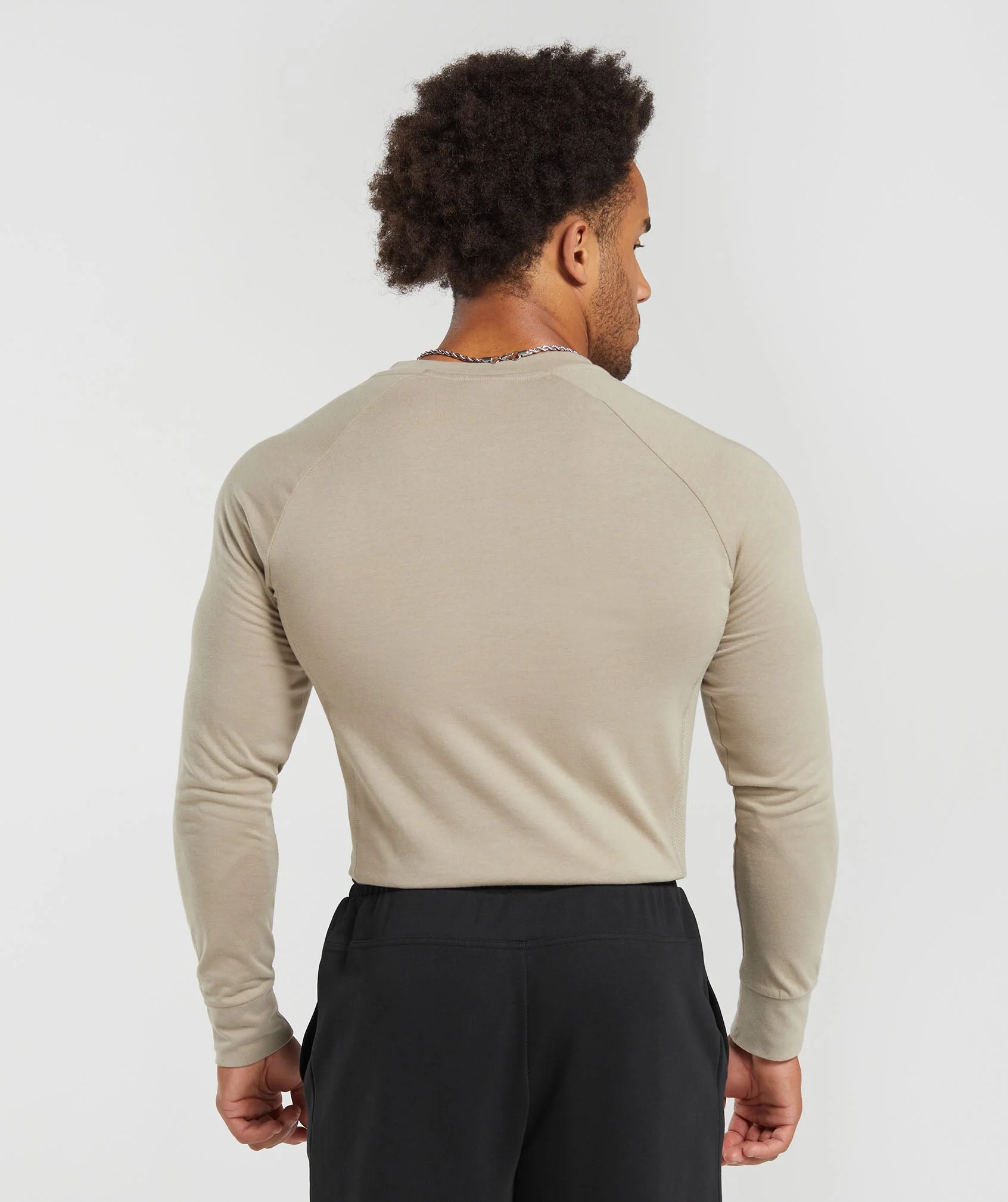 Gymshark Rest Day Essentials Henley - Sand Brown - Image 2