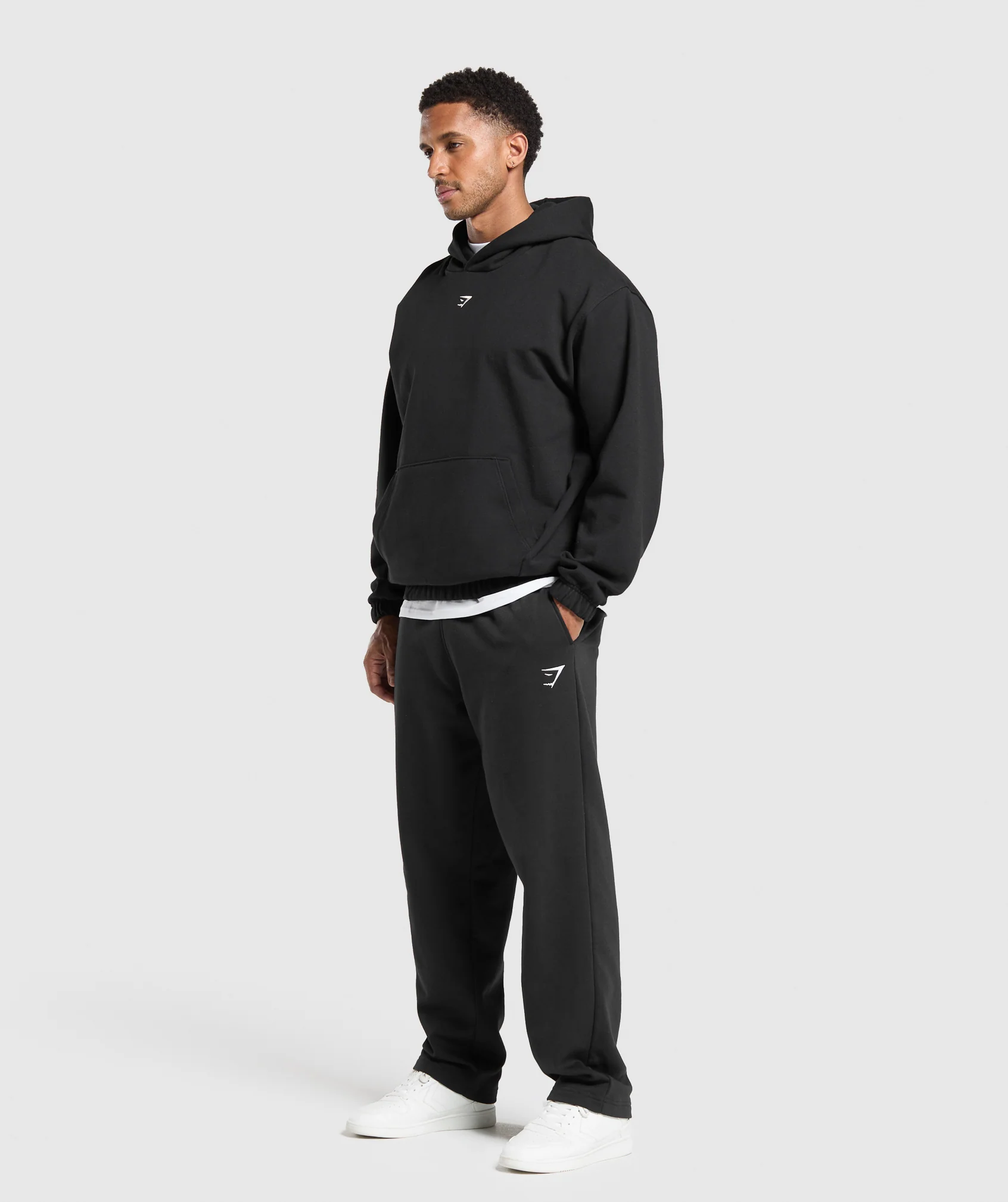 Gymshark Rest Day Essentials Boxy Hoodie - Black - Image 4