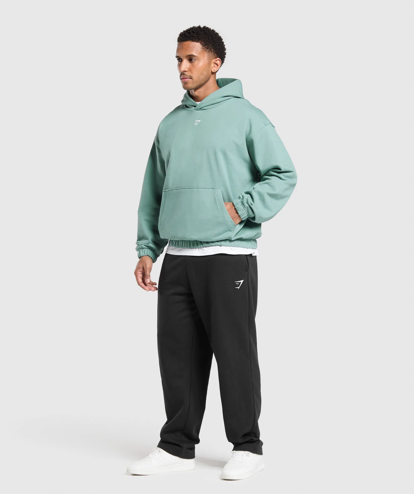 Gymshark Rest Day Essentials Boxy Hoodie - Celeste Blue - Image 4