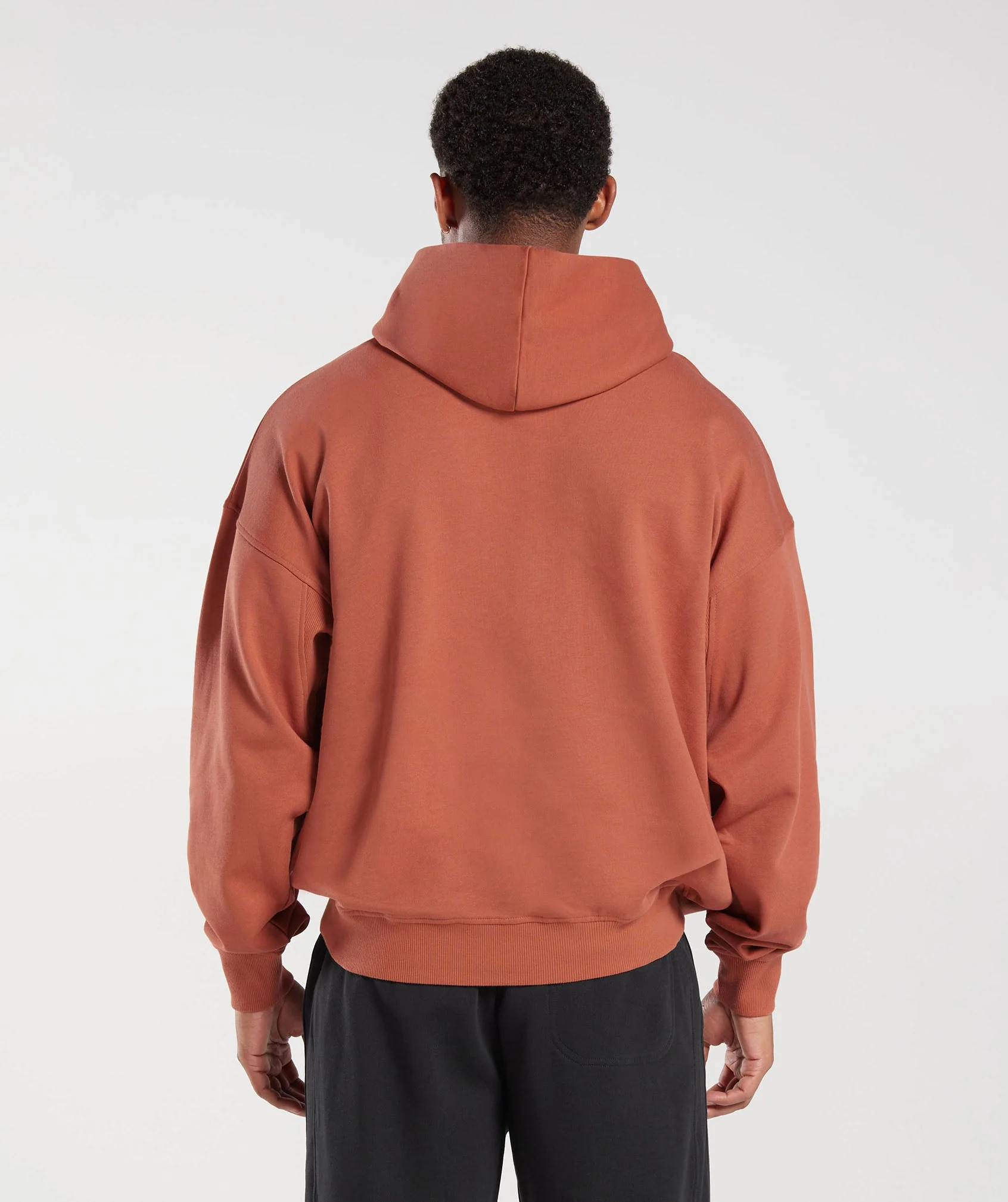 Gymshark Rest Day Essentials Hoodie - Persimmon Red - Image 2