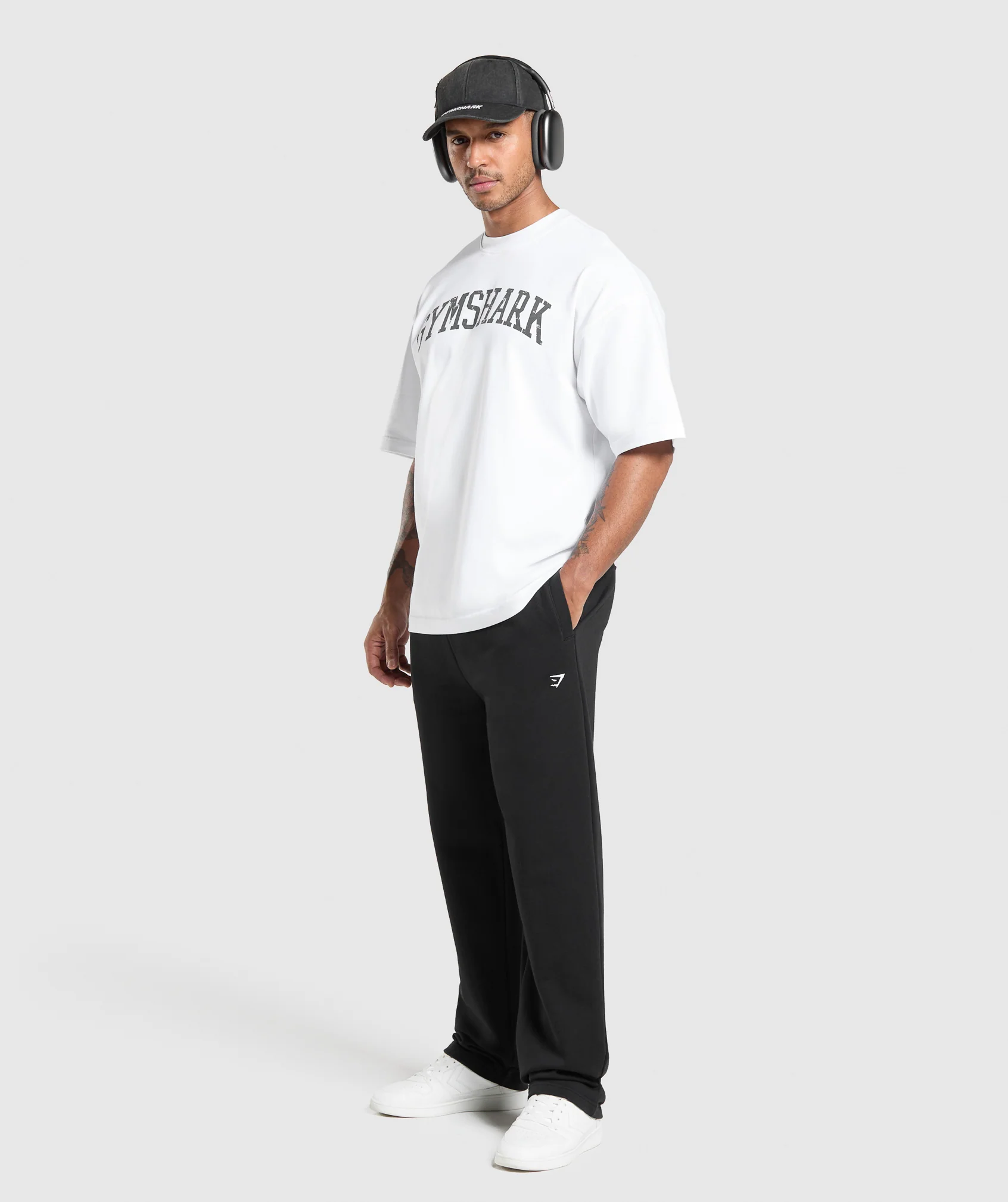 Gymshark Rest Day Essentials Straight Leg Joggers - Black - Image 4
